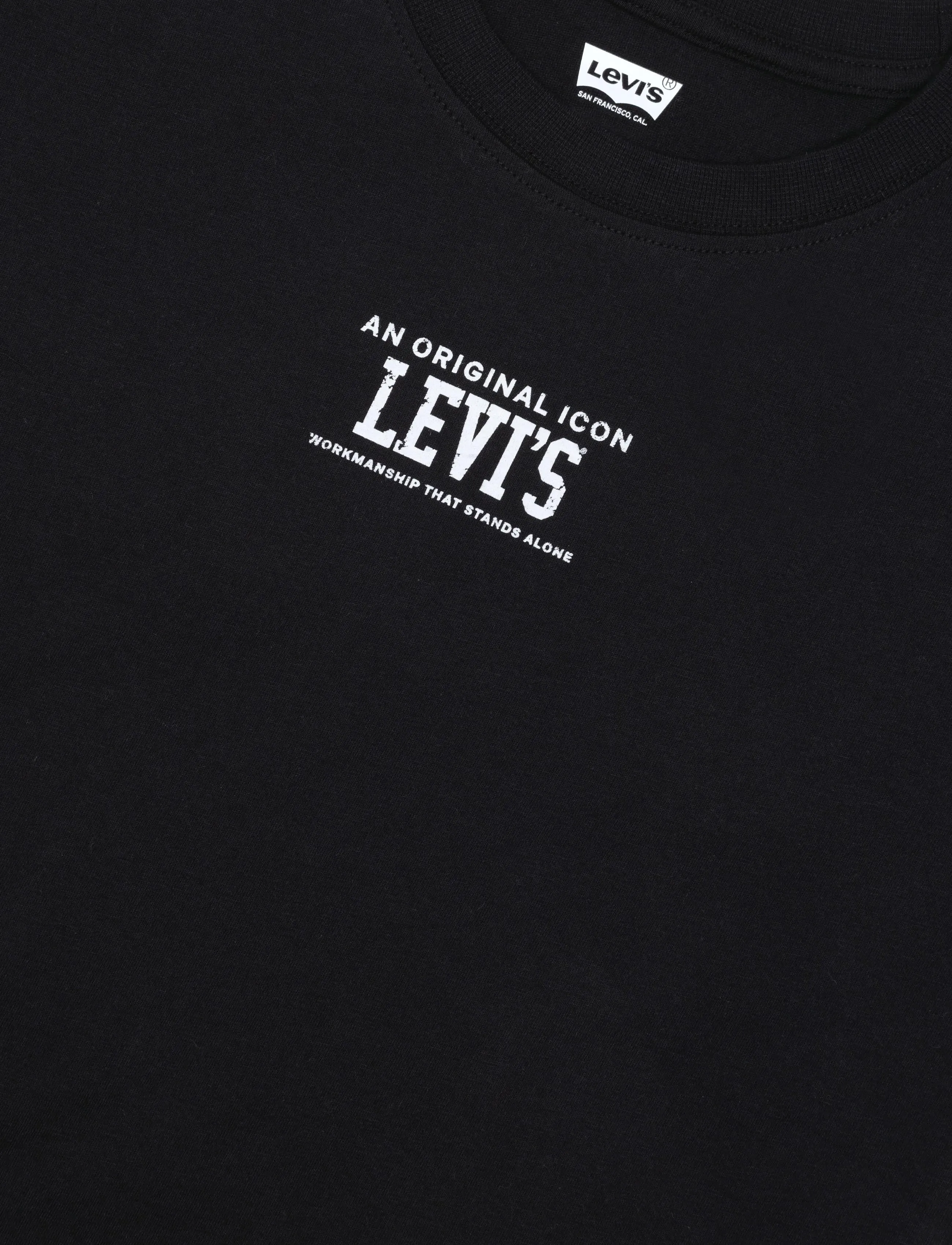 Levi's - TE-S/S TEE - kortärmade t-shirts - jet black - 2