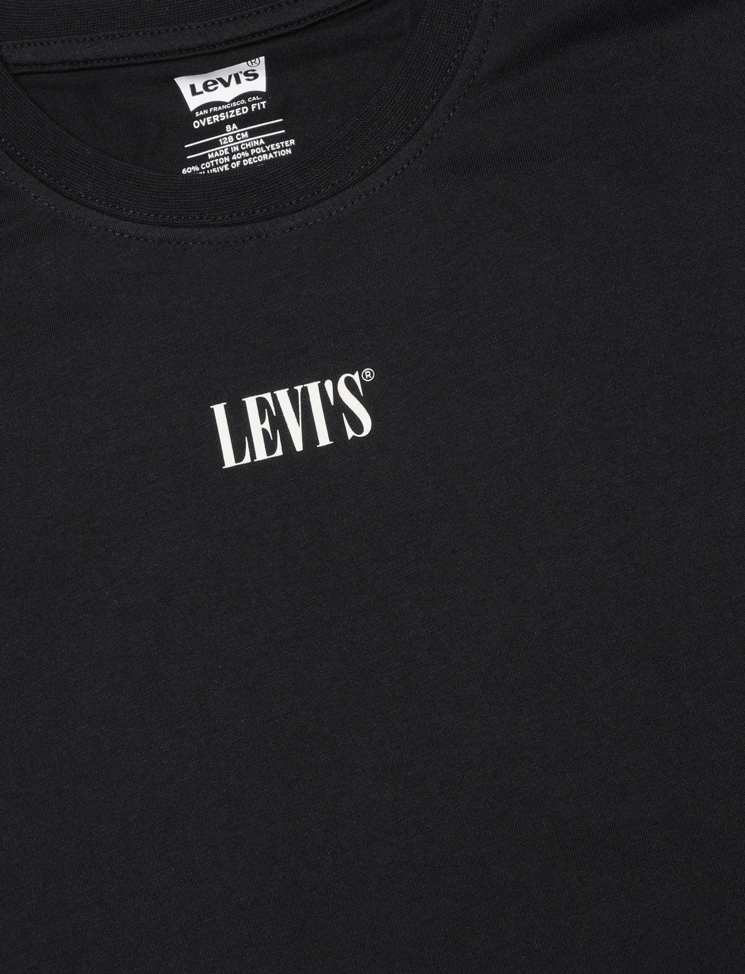 Levi's - TE-S/S TEE - kortærmede t-shirts - jet black - 2