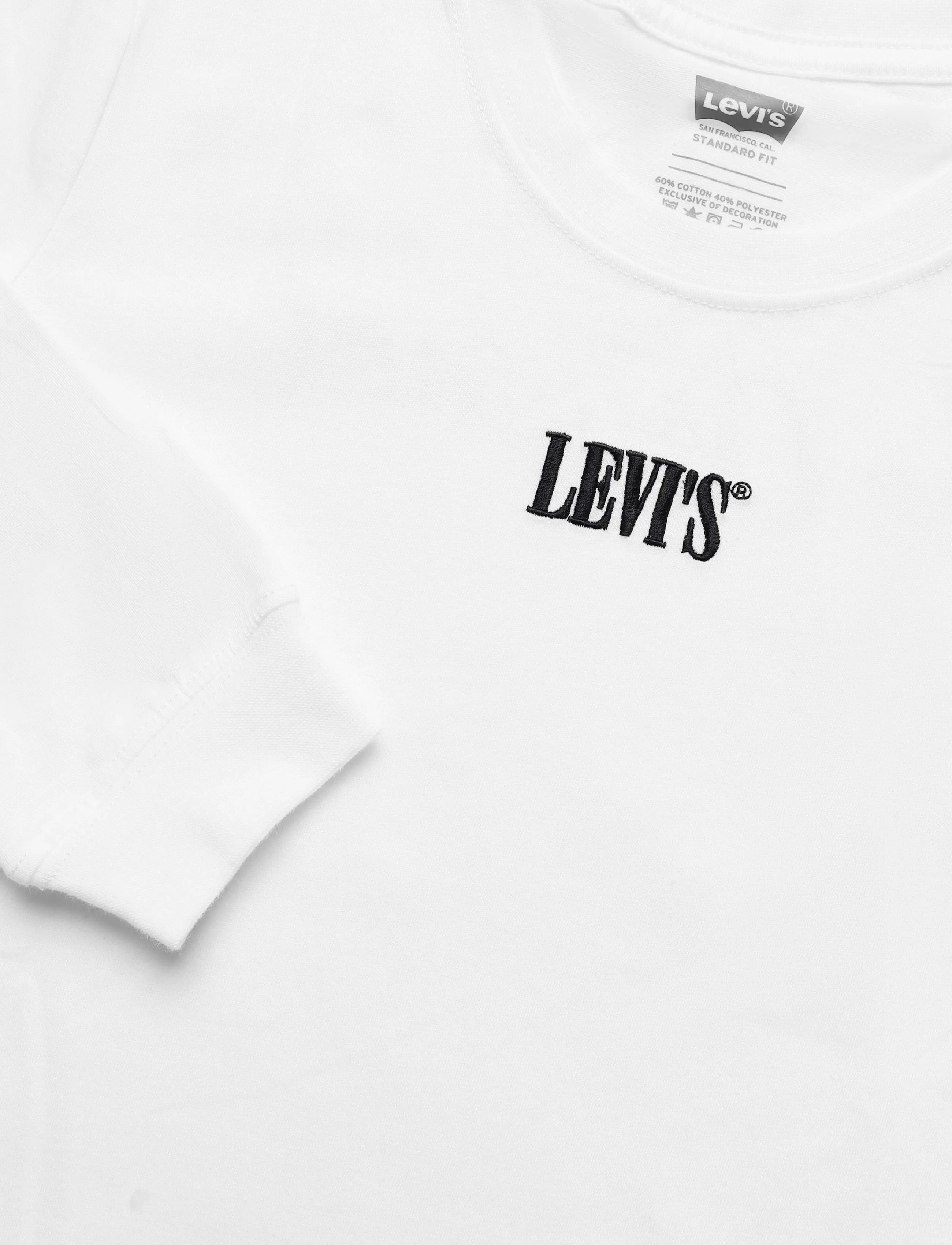 Levi's - LS-L/S TEE - langærmede t-shirts - white - 2