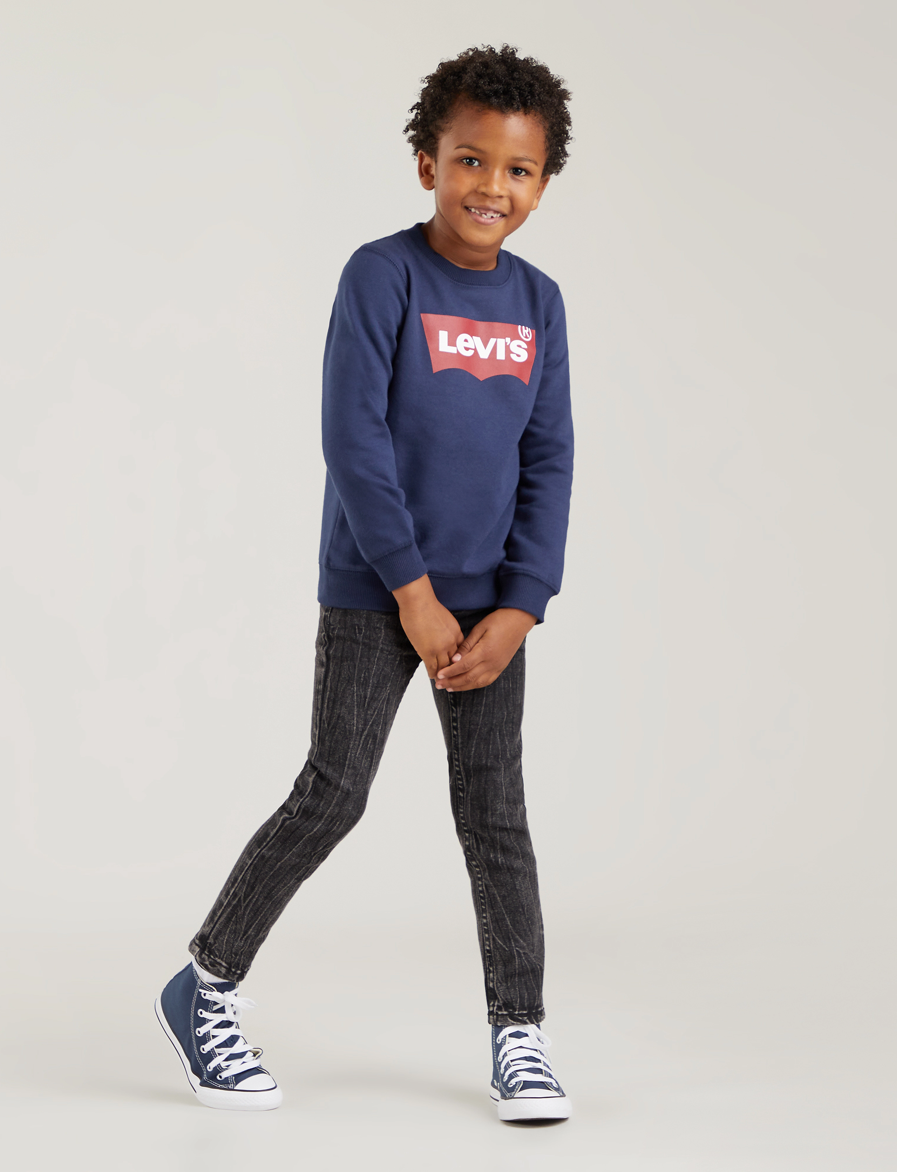 Levi's - Levi's® Batwing Crewneck Sweatshirt - sweatshirts - dress blues - 3