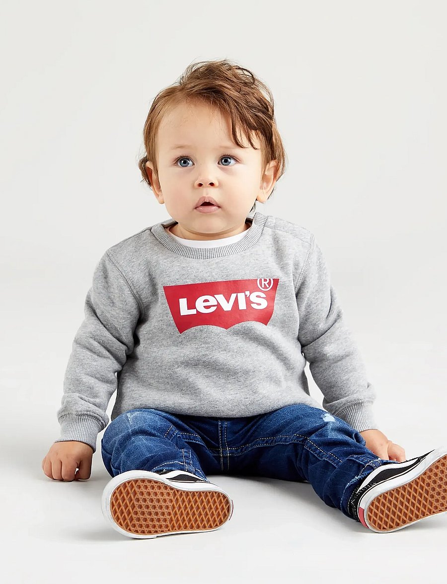 Levi's - Levi's® Batwing Crewneck Sweatshirt - sweatshirts - grey heather - 0
