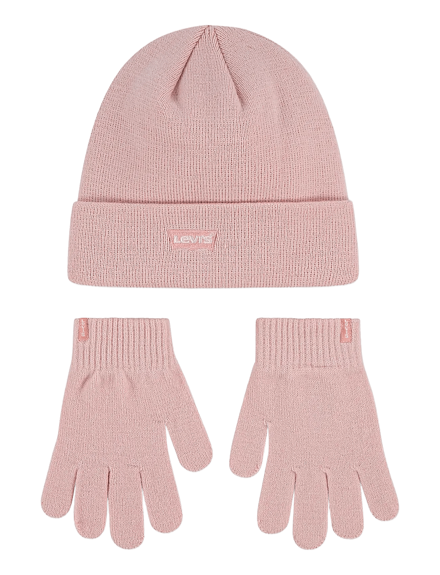 Levi's - BH-BEANIE SETS - gloves - crystal rose - 0