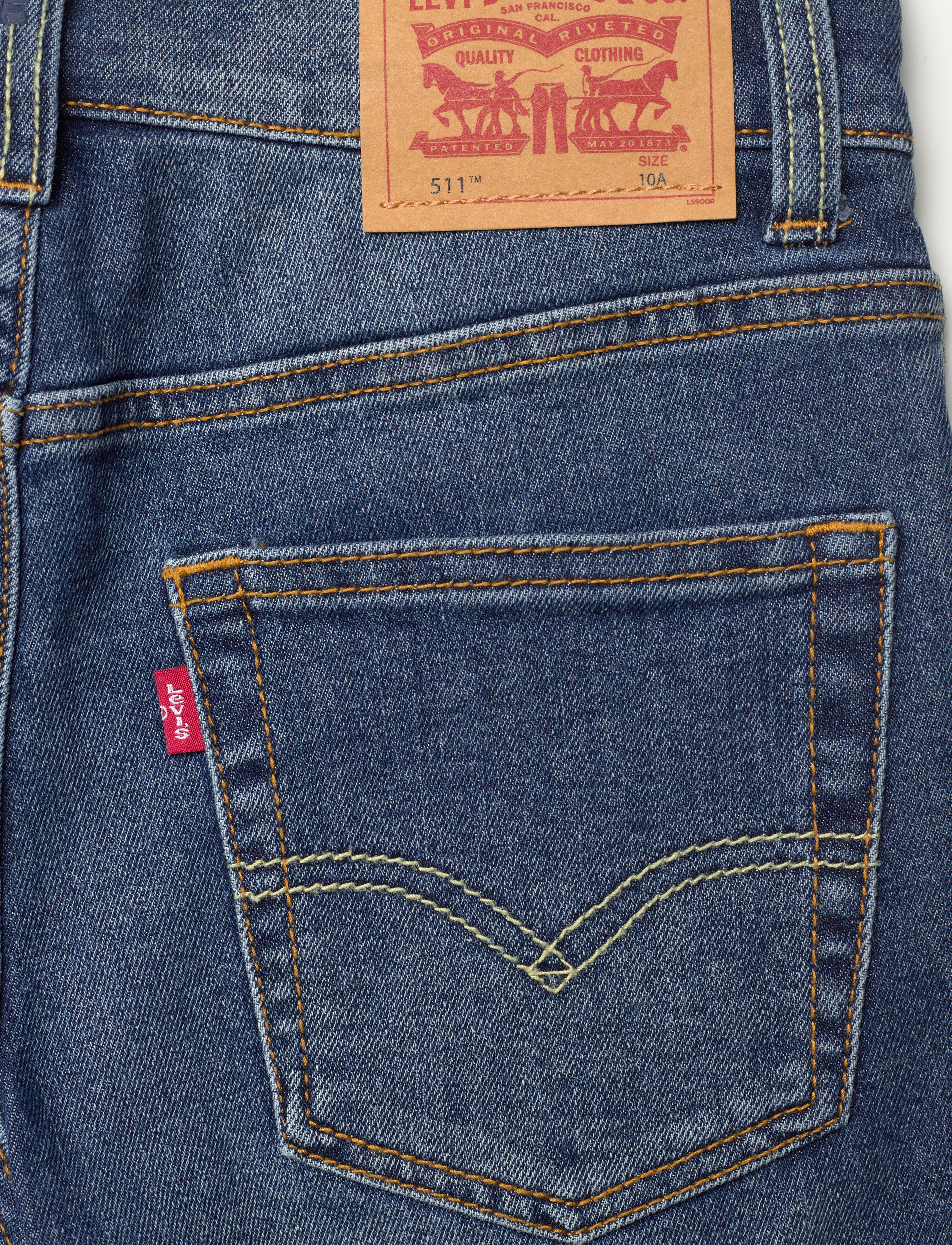 Levi's - EH-DENIM SHORTS - shorts - goldenrod - 4