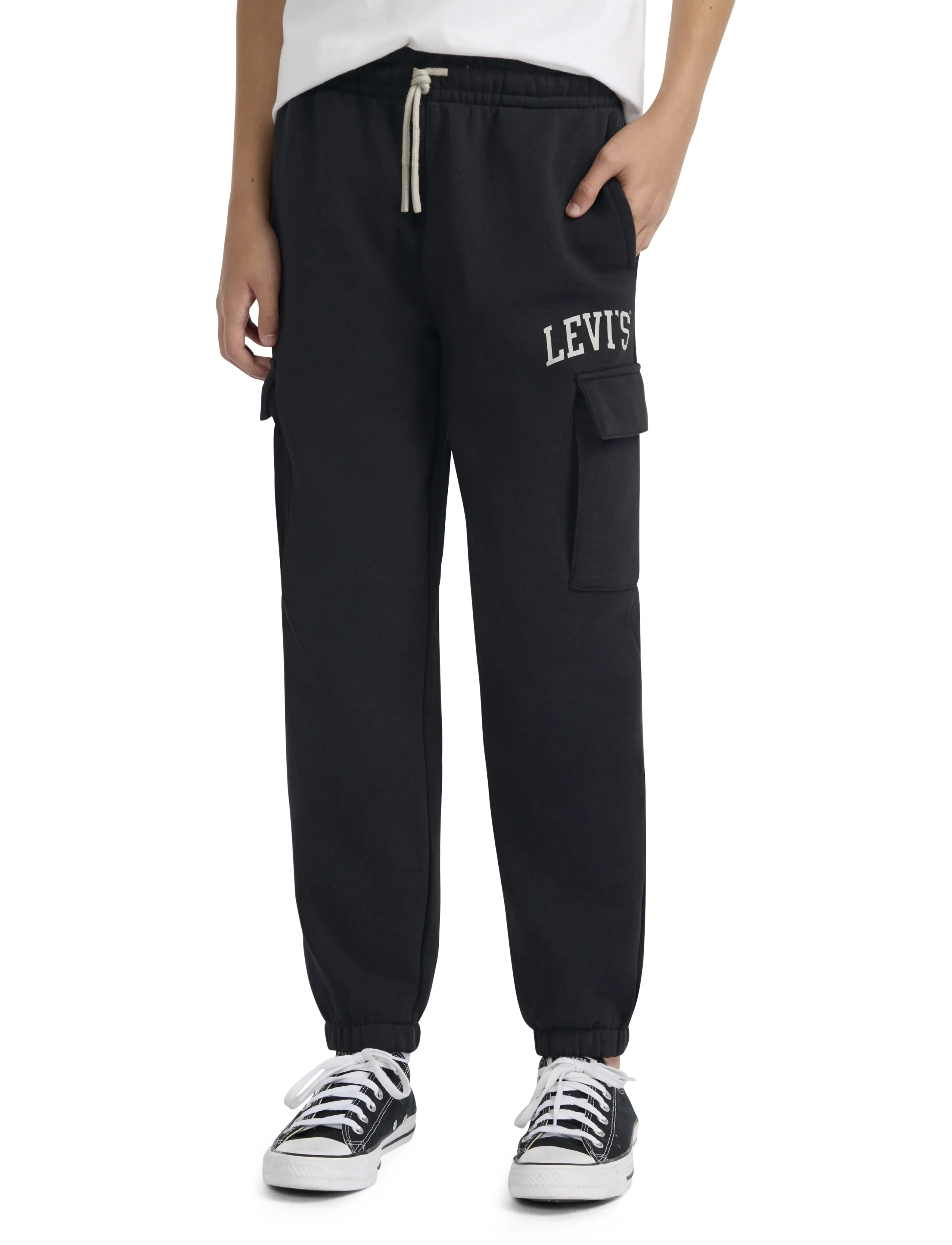 Levi's Levi's Cargo Jogger Pants, 147/155, Black, Underdele > Joggingbukser, Børn