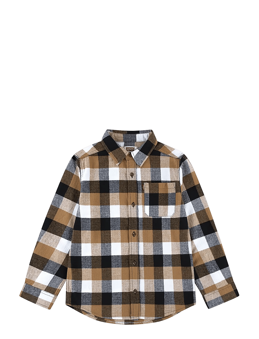 Levi's - Levi's® Buffalo Checkered Flanner Shirt - langärmlige hemden - jet black - 1