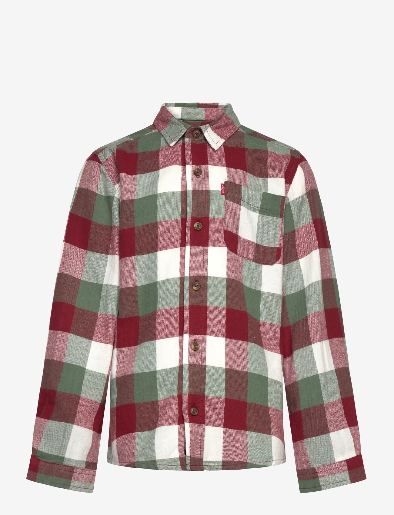 Levi's - Levi's® Buffalo Checkered Flanner Shirt - långärmade skjortor - red pear - 0