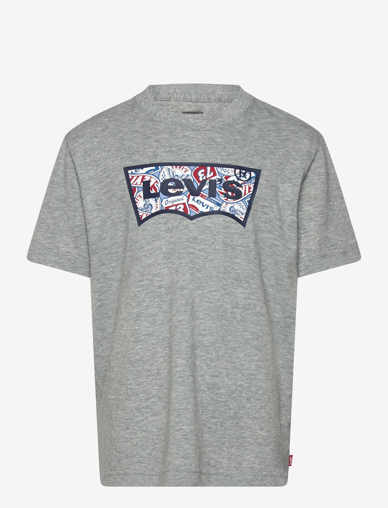 Levi's - LVB ON THE ROAD BATWING TEE - kortärmade t-shirts - grey heather - 0