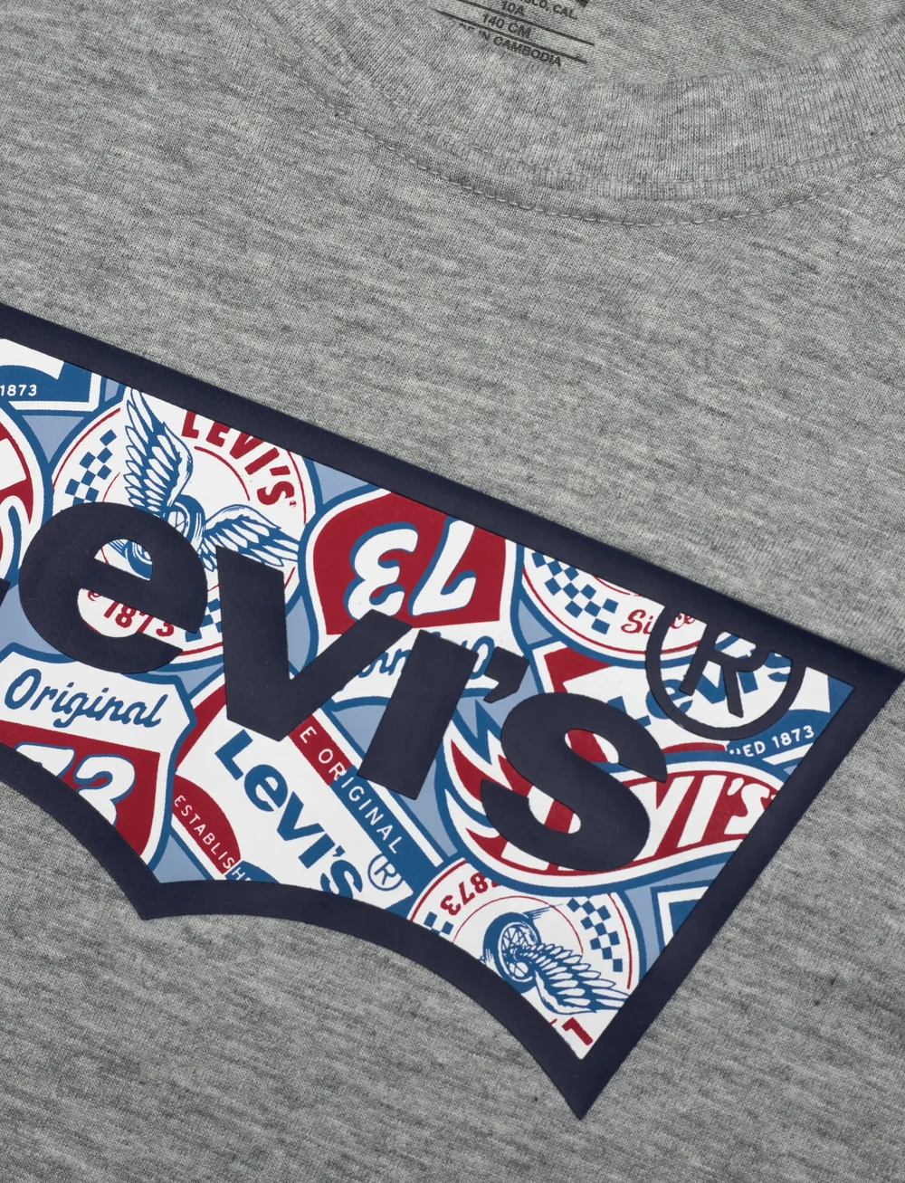 Levi's - TE-S/S TEE - kortärmade t-shirts - grey heather - 2