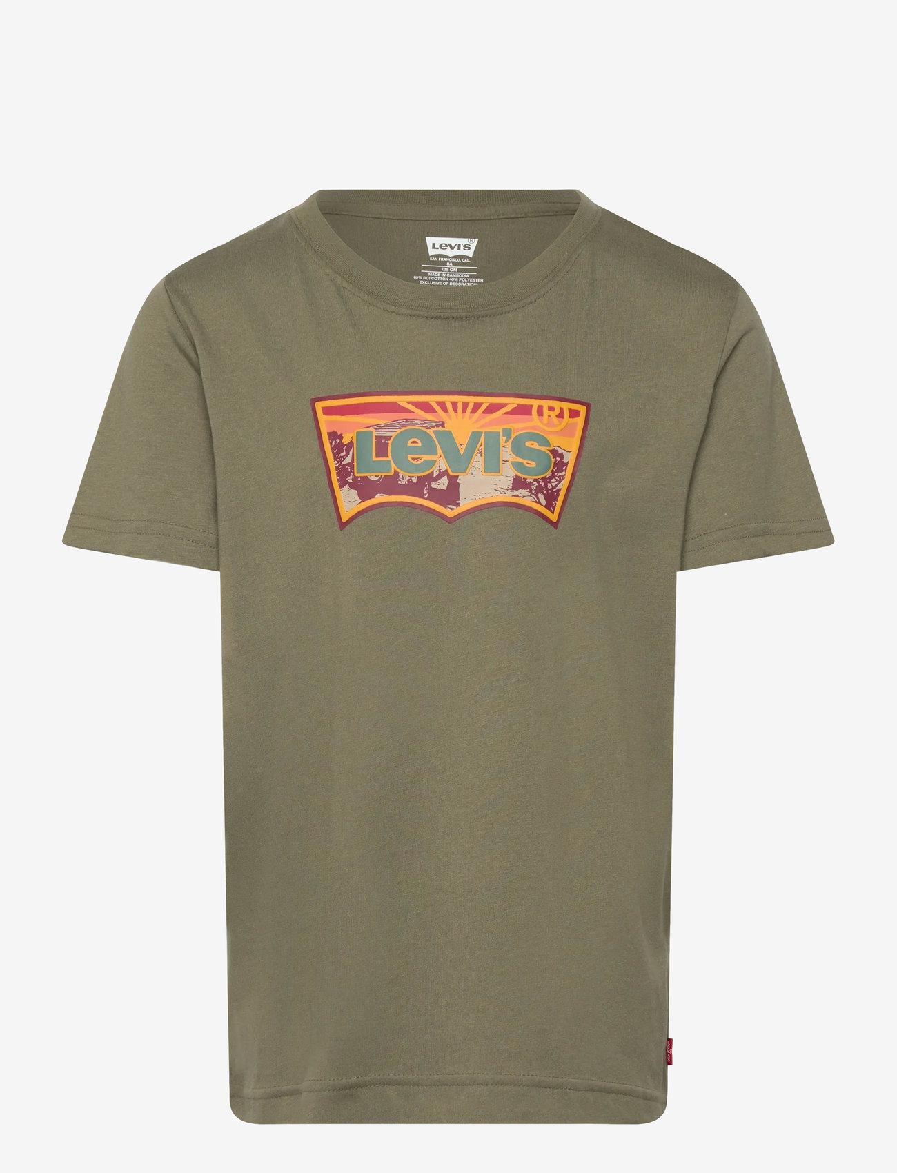 Levi's - Levi's® Sunrise Desert Batwing Tee - kortærmede t-shirts - deep lichen green - 0