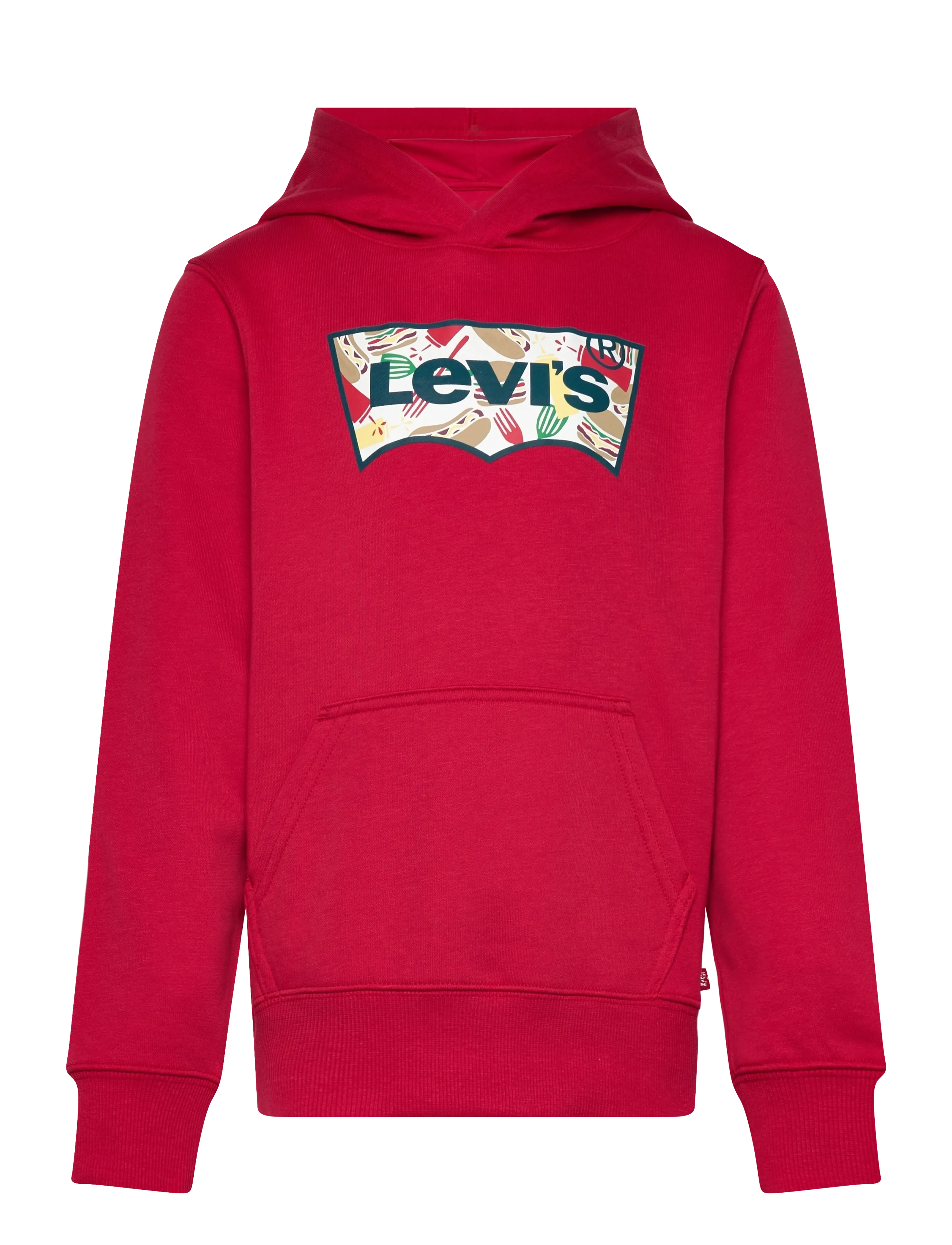 Levi's Levi's® Barbecue Batwing Pullover Hoodie - Lapsed 98–134 - URBAN RED / red