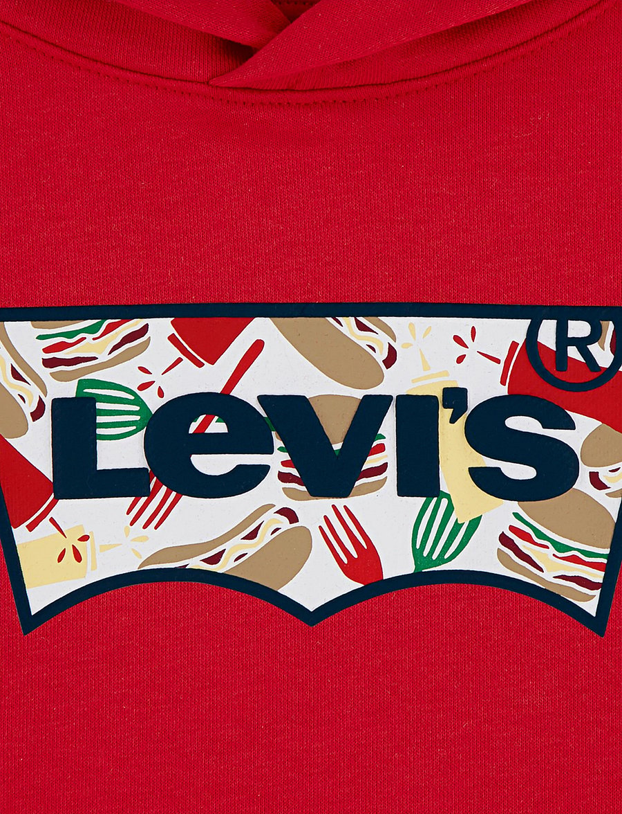 Levi's - Levi's® Barbecue Batwing Pullover Hoodie - kapuzenpullover - urban red - 2
