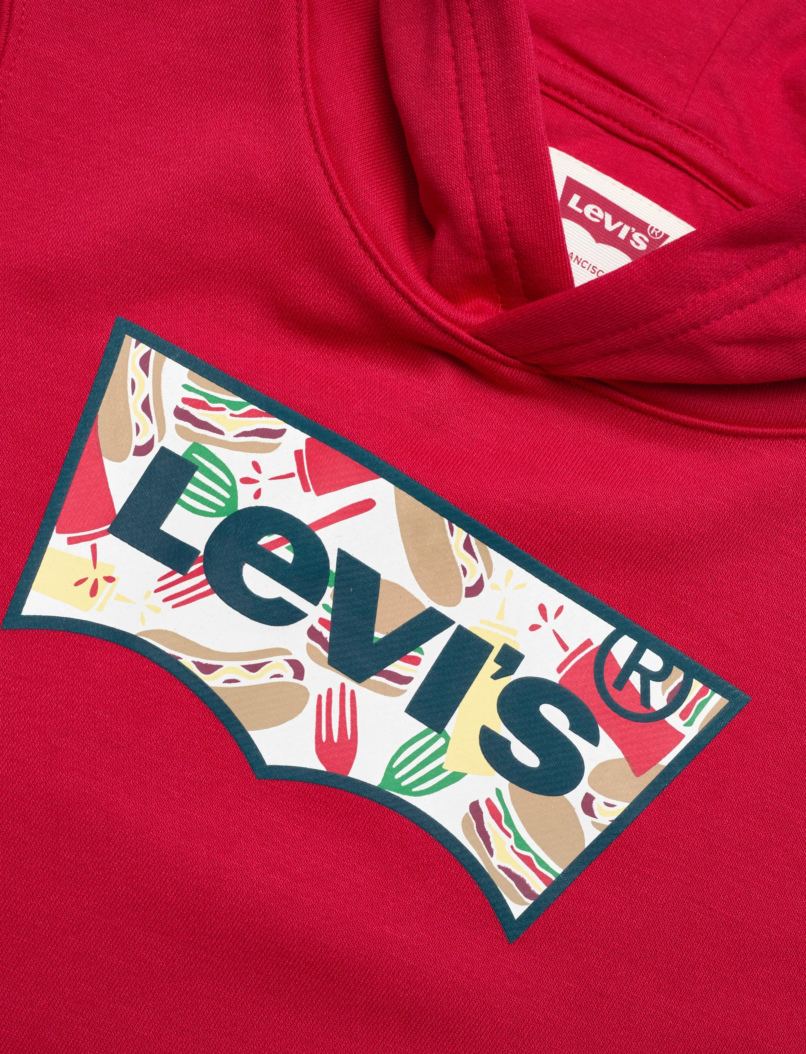Levi's - Levi's® Barbecue Batwing Pullover Hoodie - hættetrøjer - urban red - 2