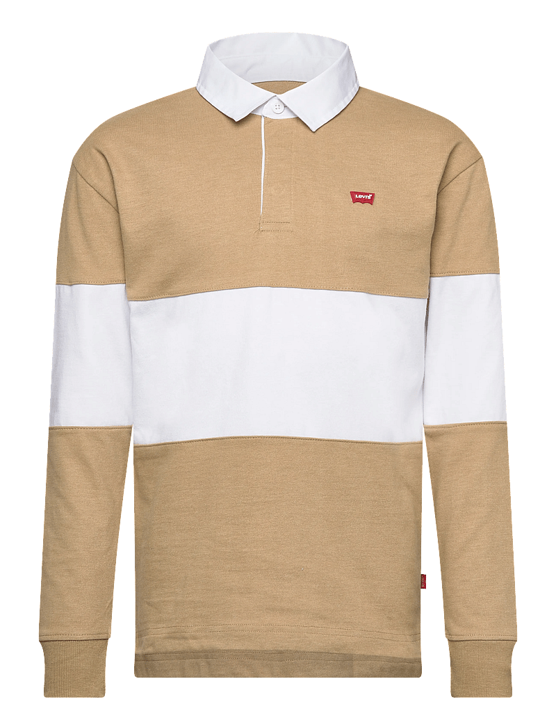 Levi's - Levi's® Timeless Rugby Polo - langærmede poloer - travertine - 0