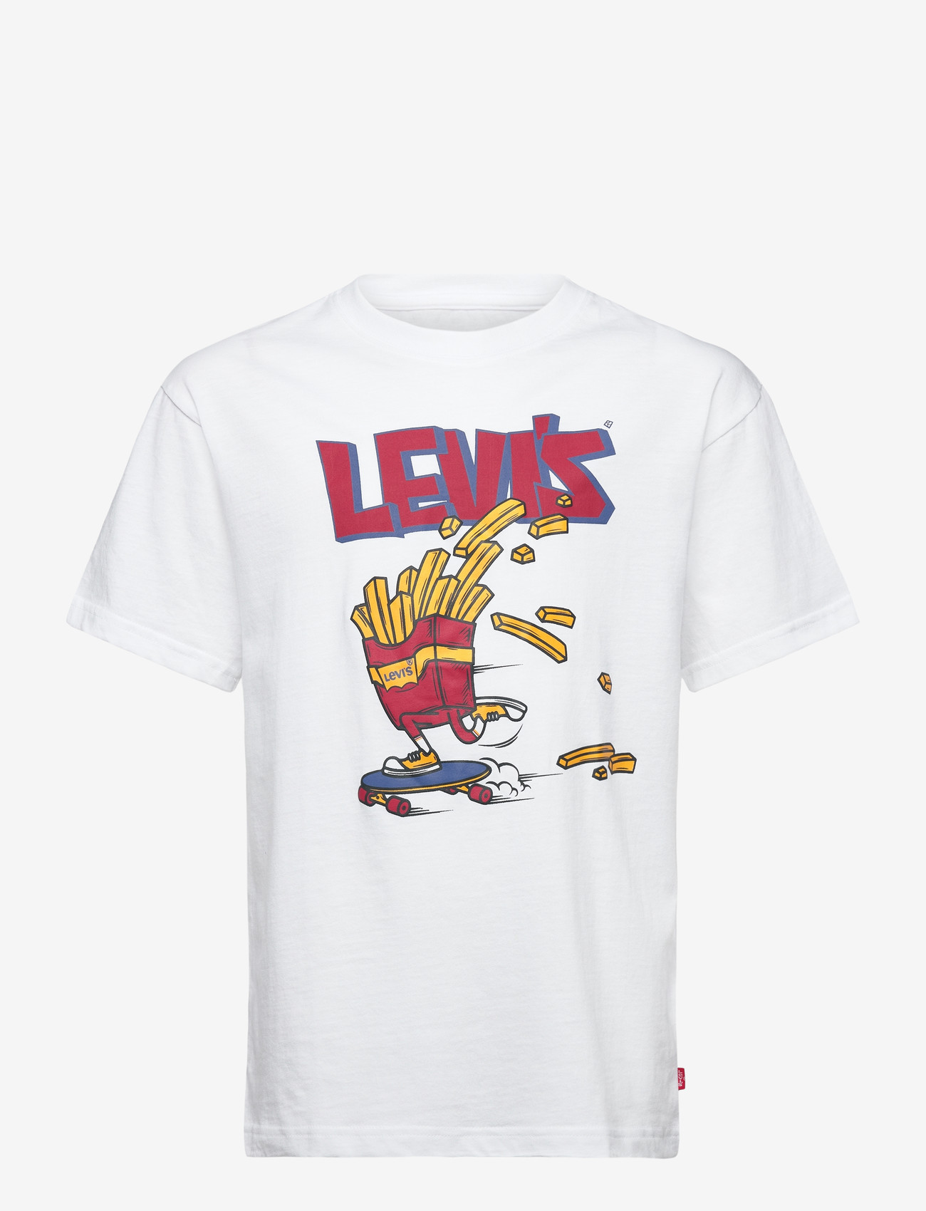 Levi's - Levi's® Fries On The Loose Tee - lühikeste varrukatega t-särgid - bright white - 0