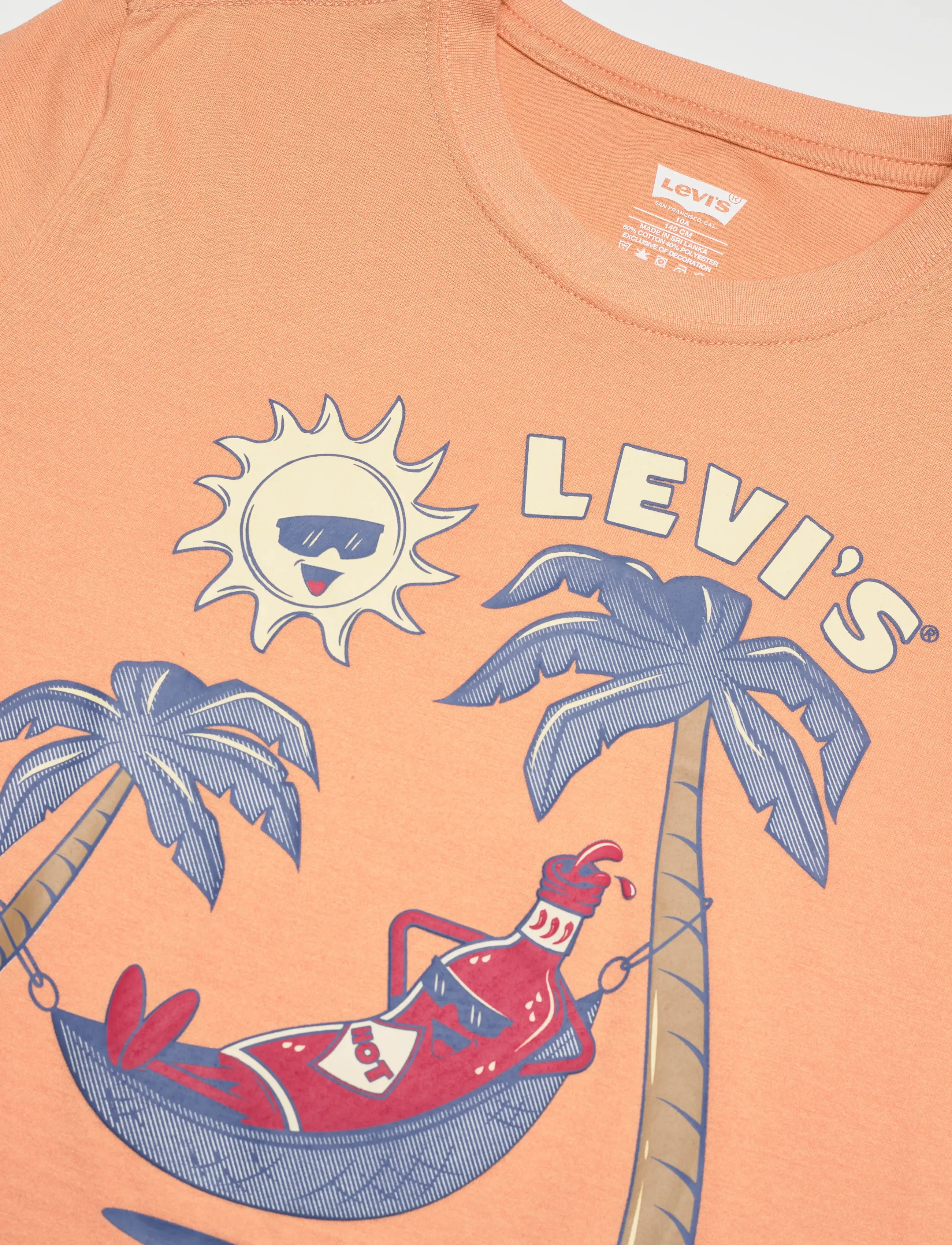 Levi's - Levi's® Relaxing Hot Sauce Tee - short-sleeved t-shirts - peachbloom - 2
