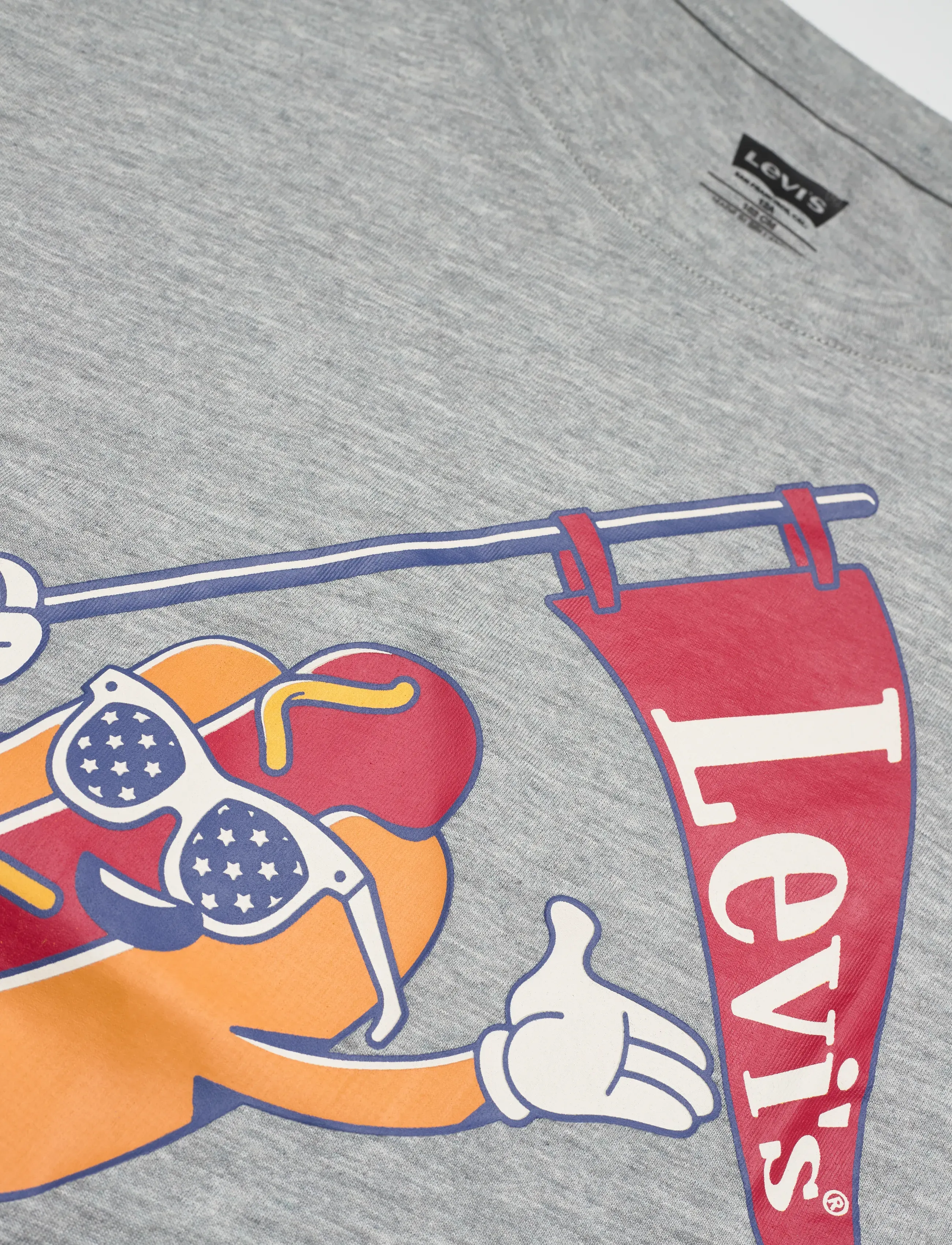 Levi's - Levi's® Parading Hot Dog Tee - marškinėliai trumpomis rankovėmis - grey heather - 2