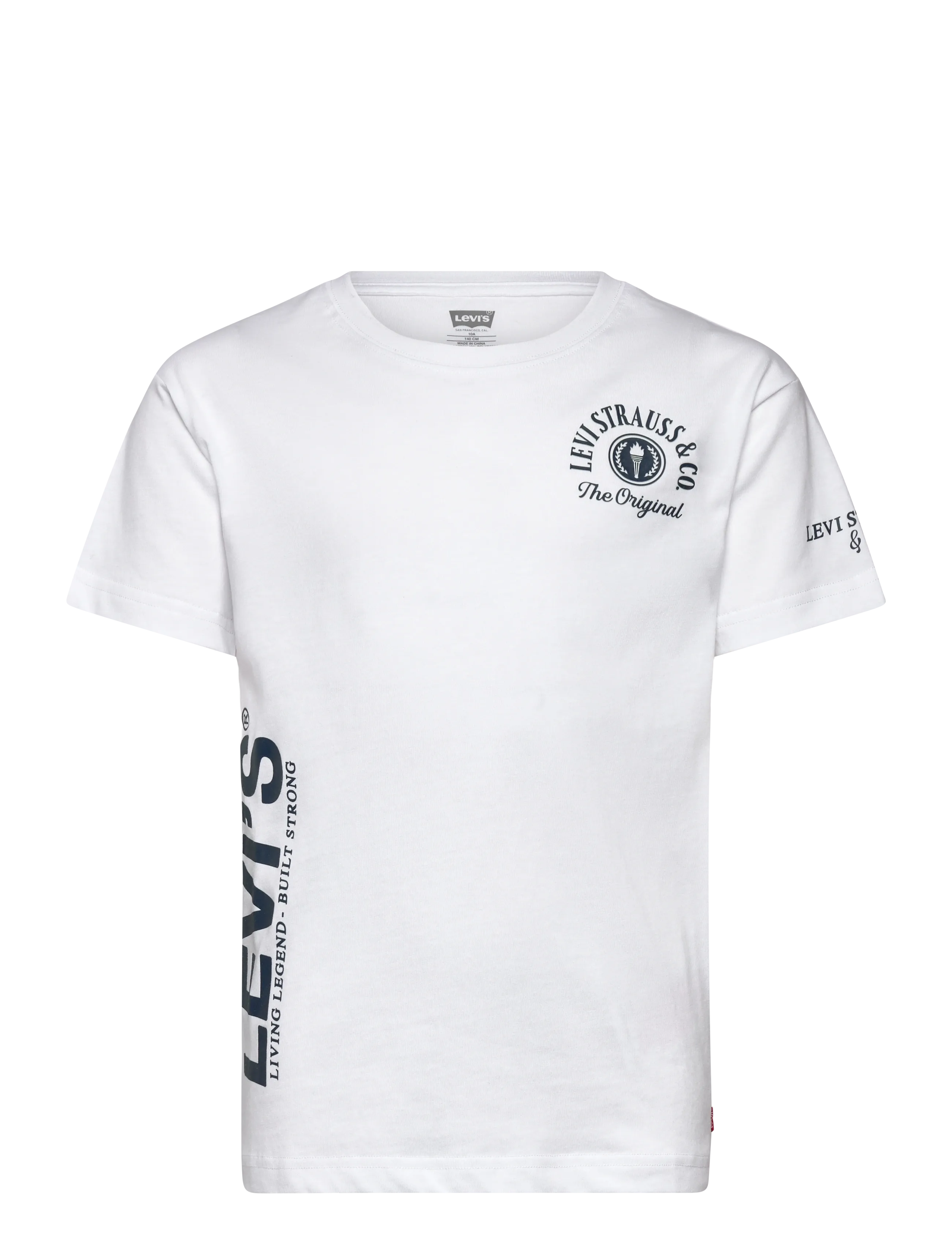 Levi's LVB URBAN PREP TEE - Teismelised 140-176 - BRIGHT WHITE / white