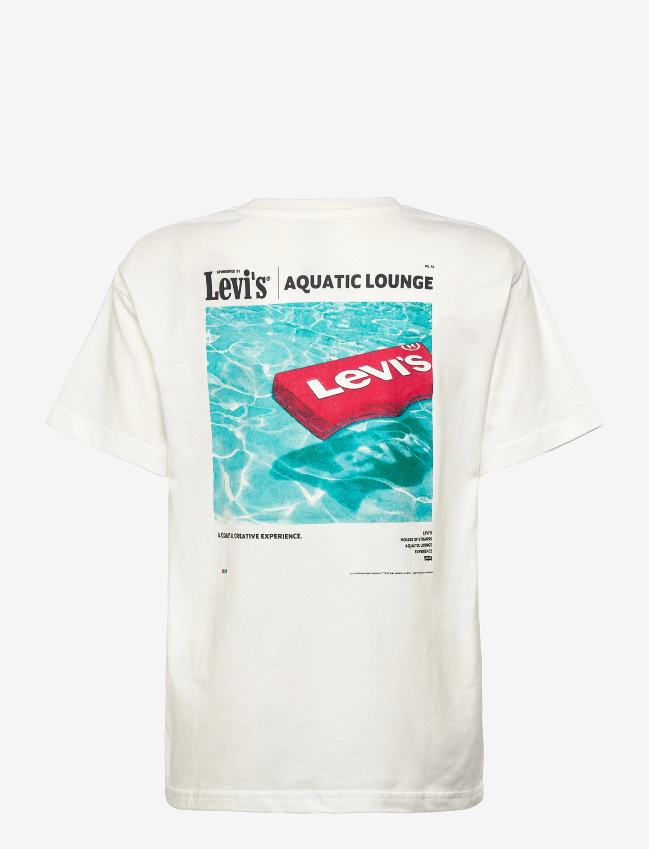 Levi's - Levi's® Aquatic Lounge Tee - lühikeste varrukatega t-särgid - egret - 1