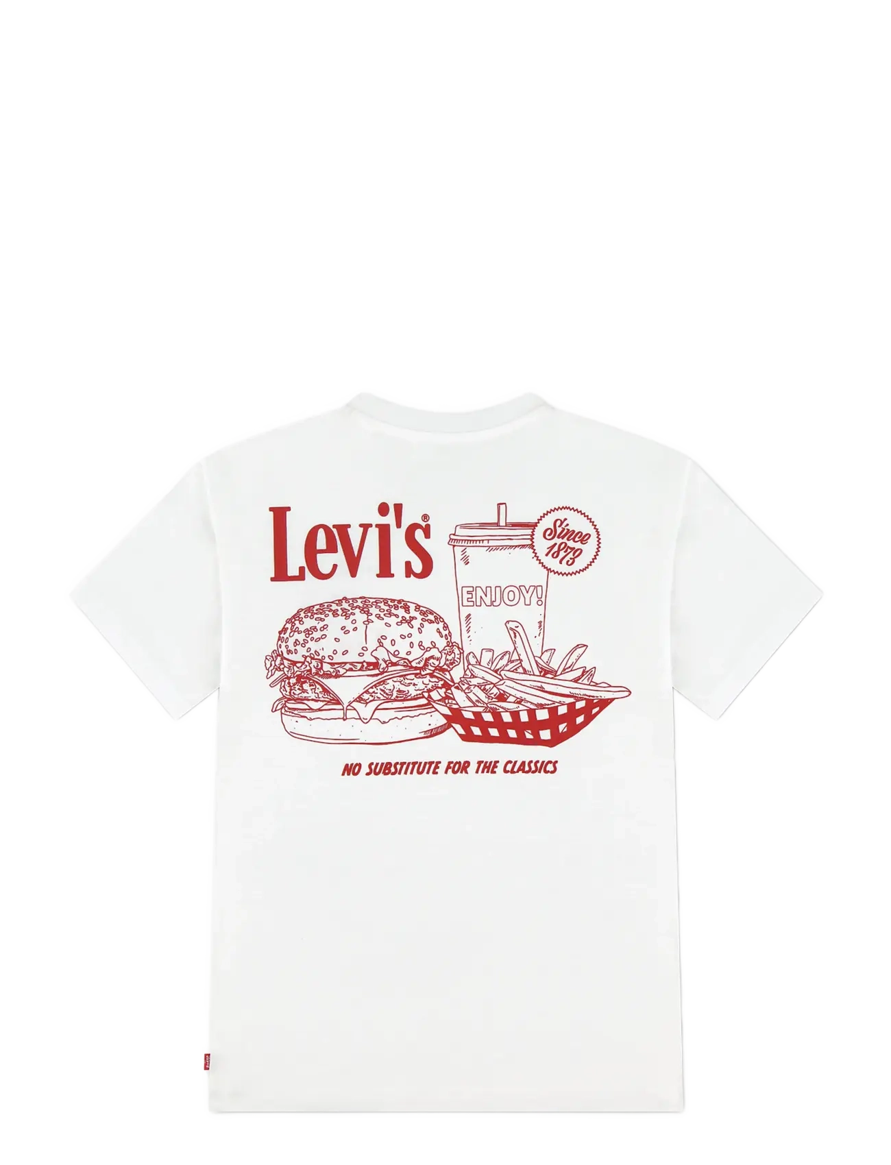 Levi's - Levi's® Burger Meal Tee - kurzärmelige - bright white - 1