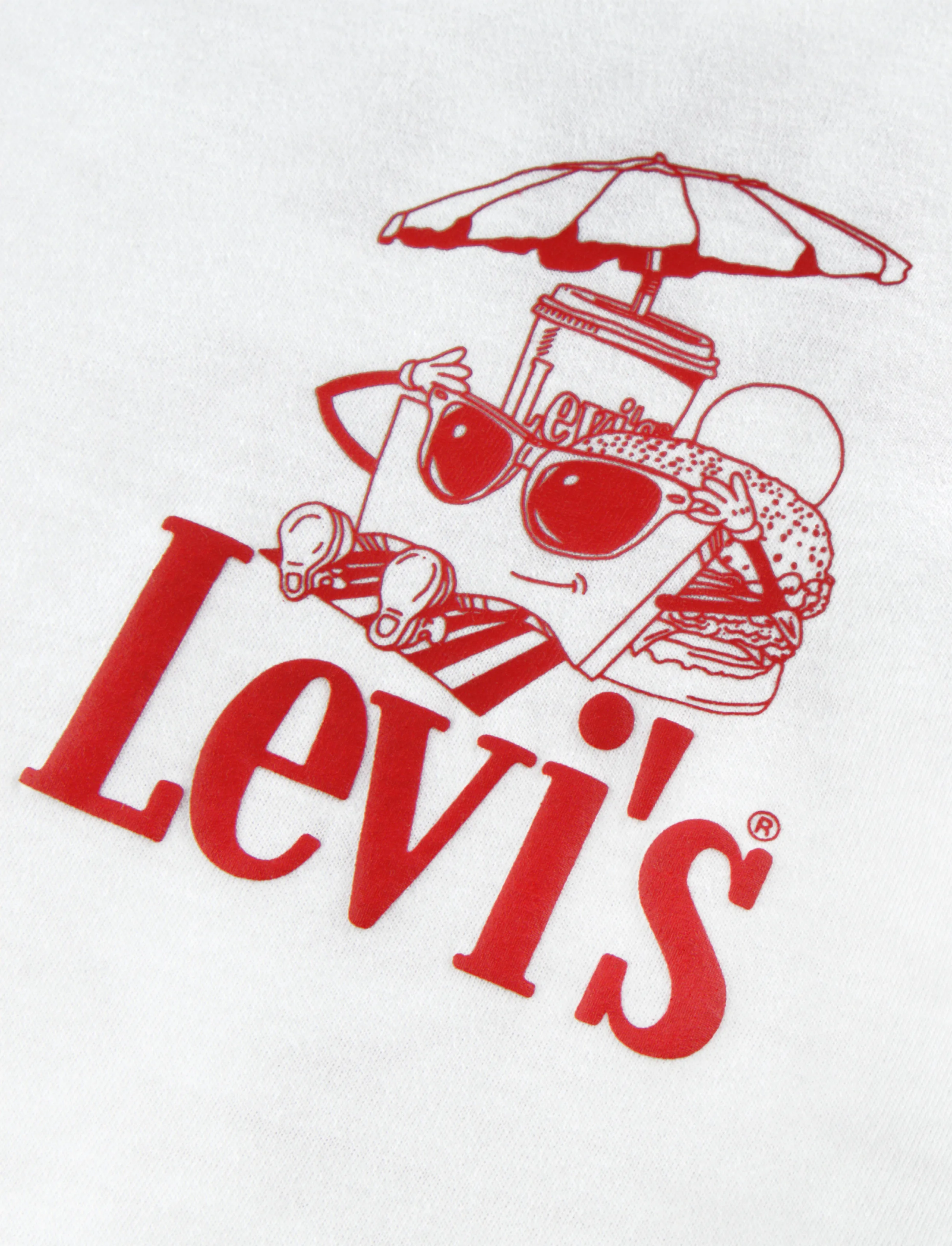 Levi's - Levi's® Burger Meal Tee - kurzärmelige - bright white - 2