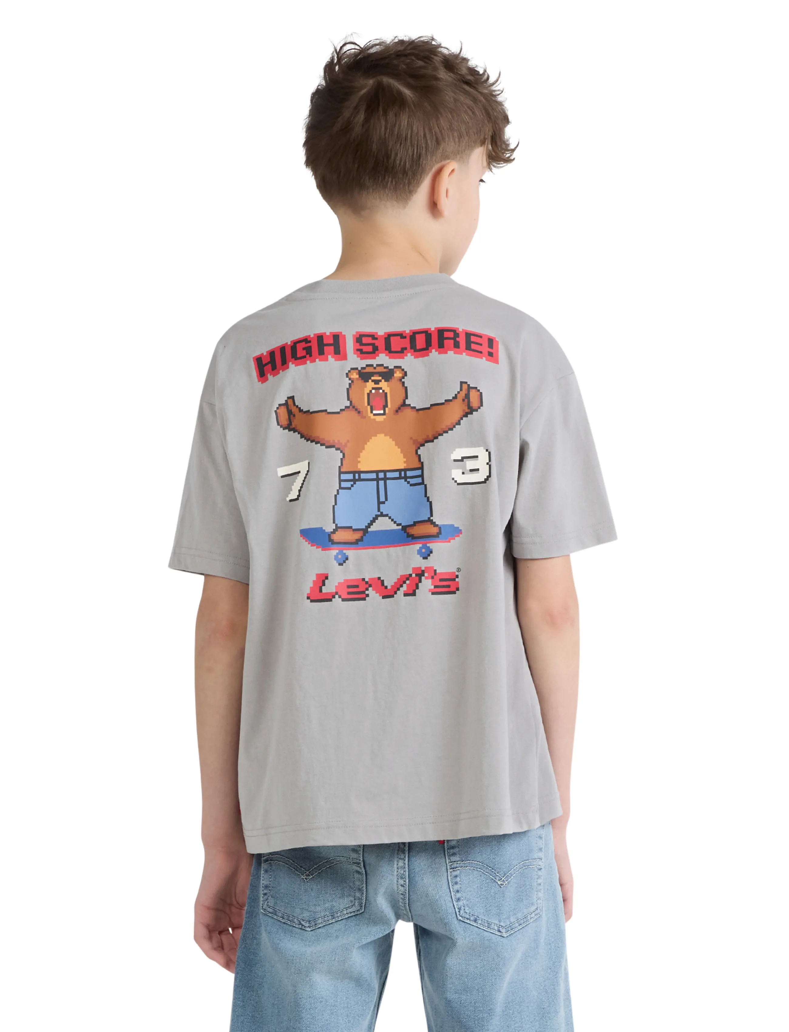 Levi's - TE-S/S TEE - kortärmade t-shirts - ghost gray - 3