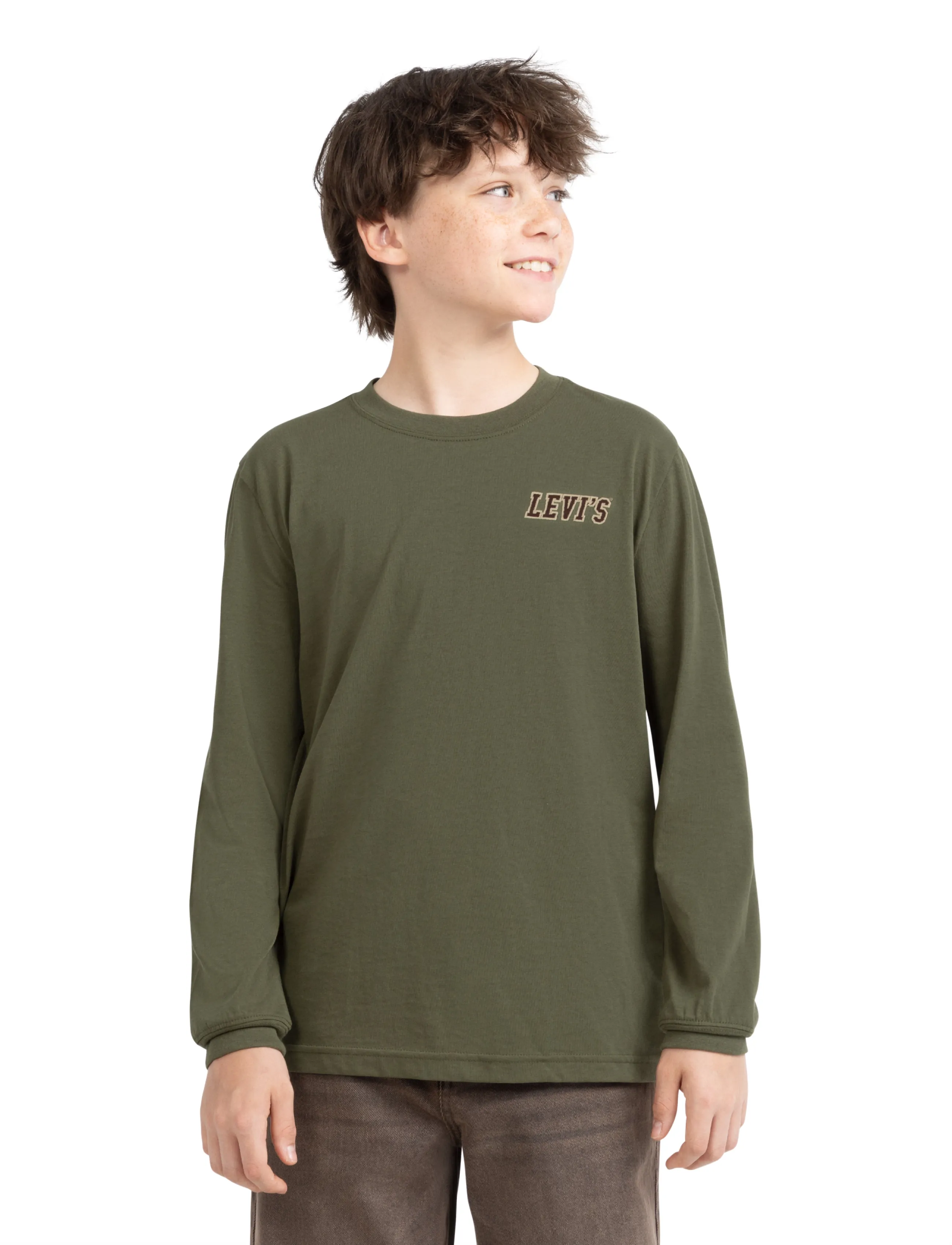 Levi's LS-L/S TEE - T-särgid - OLIVE NIGHT / khaki/green