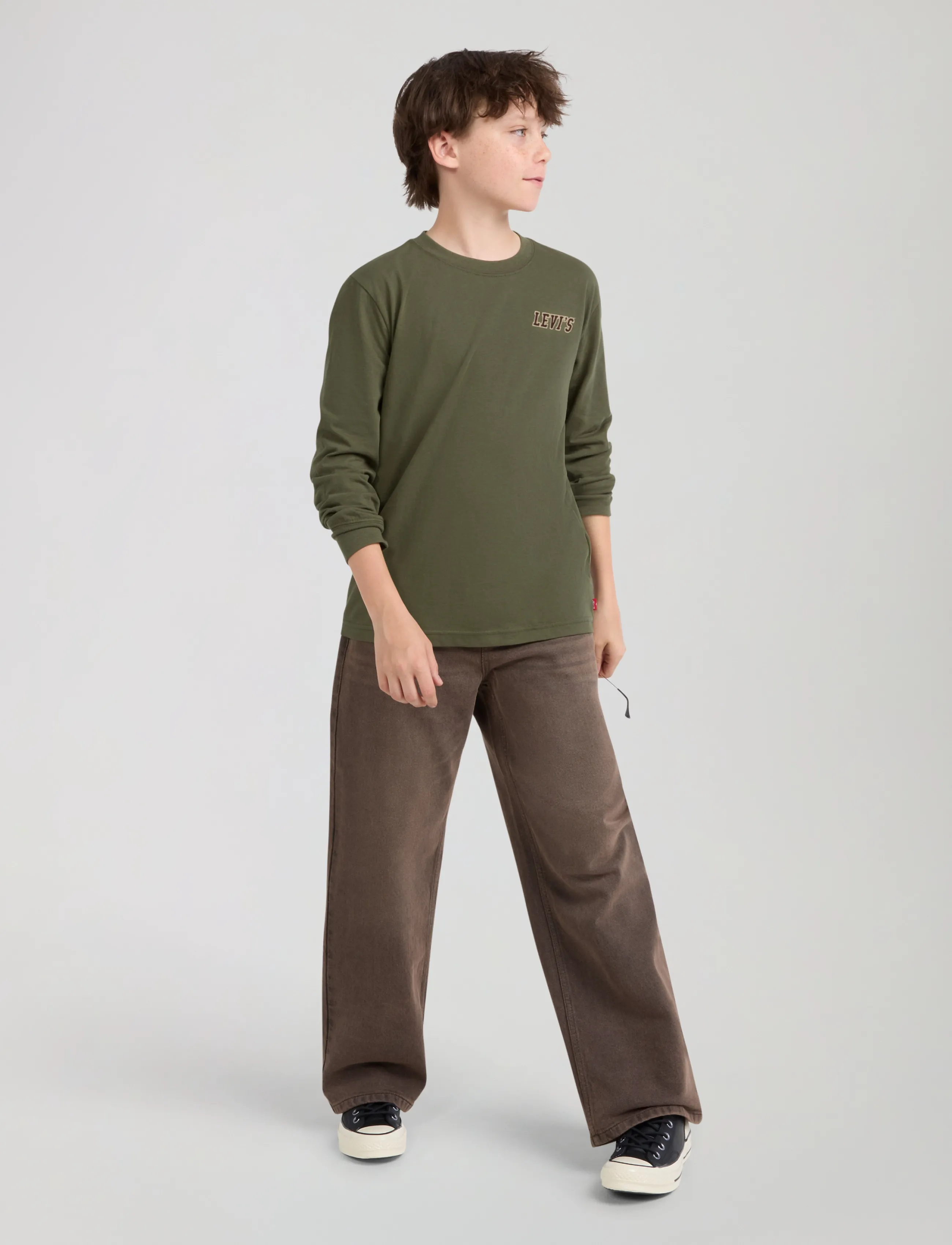 Levi's - LS-L/S TEE - pikkade varrukatega t-särgid - olive night - 4