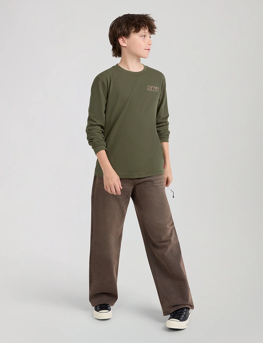 Levi's - LS-L/S TEE - langærmede t-shirts - olive night - 4