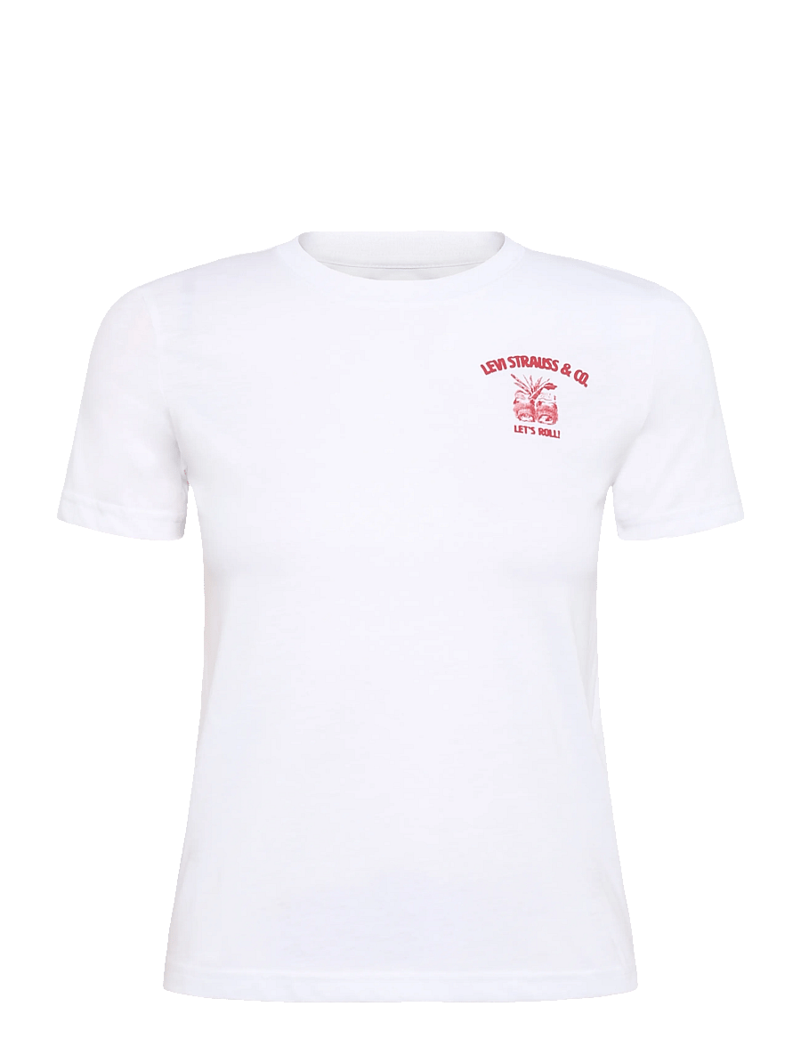 Levi's - TE-S/S TEE - kortärmade t-shirts - bright white - 0