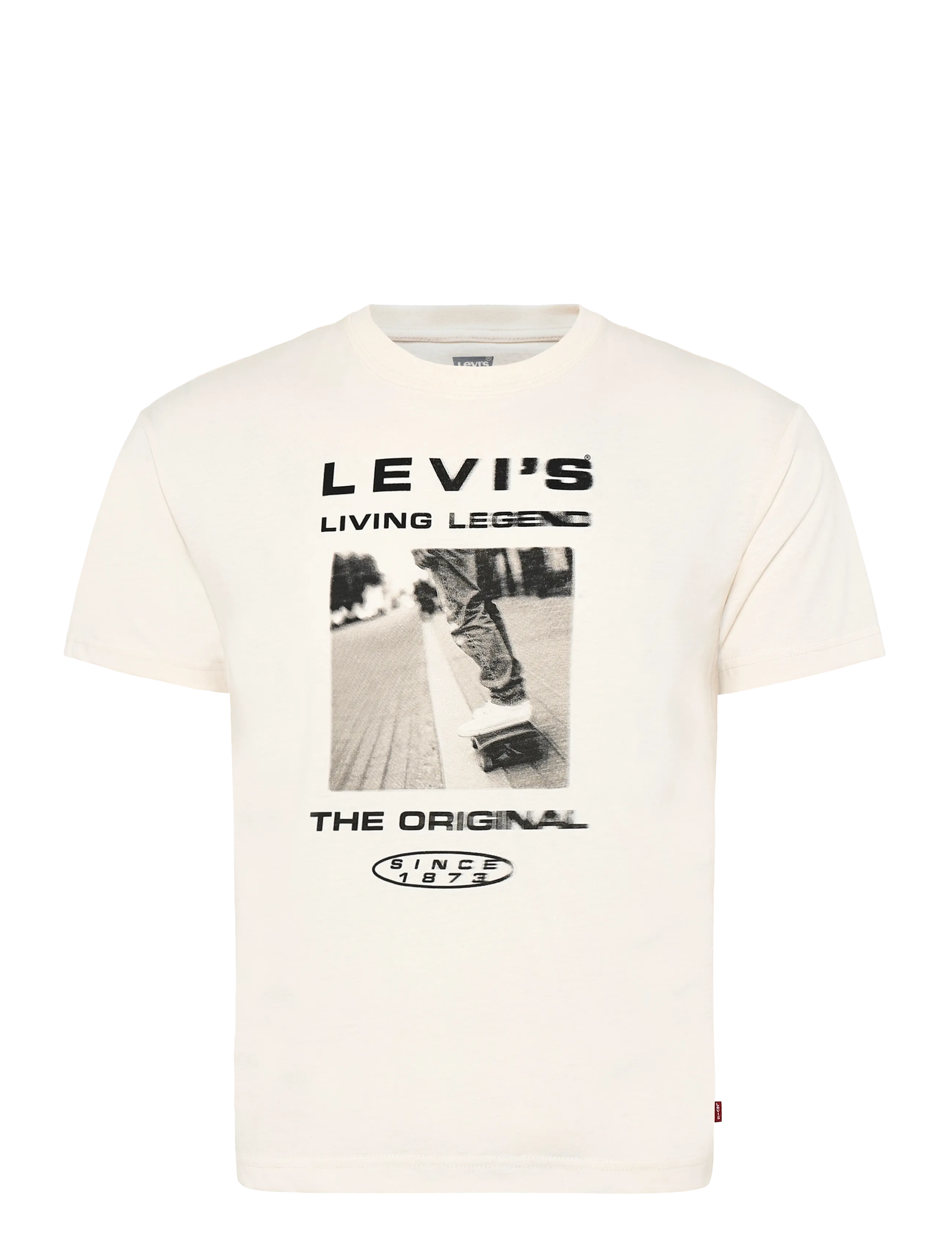Levi's TE-S/S TEE - Tagasi kooli - LEVI'S EGRET / cream