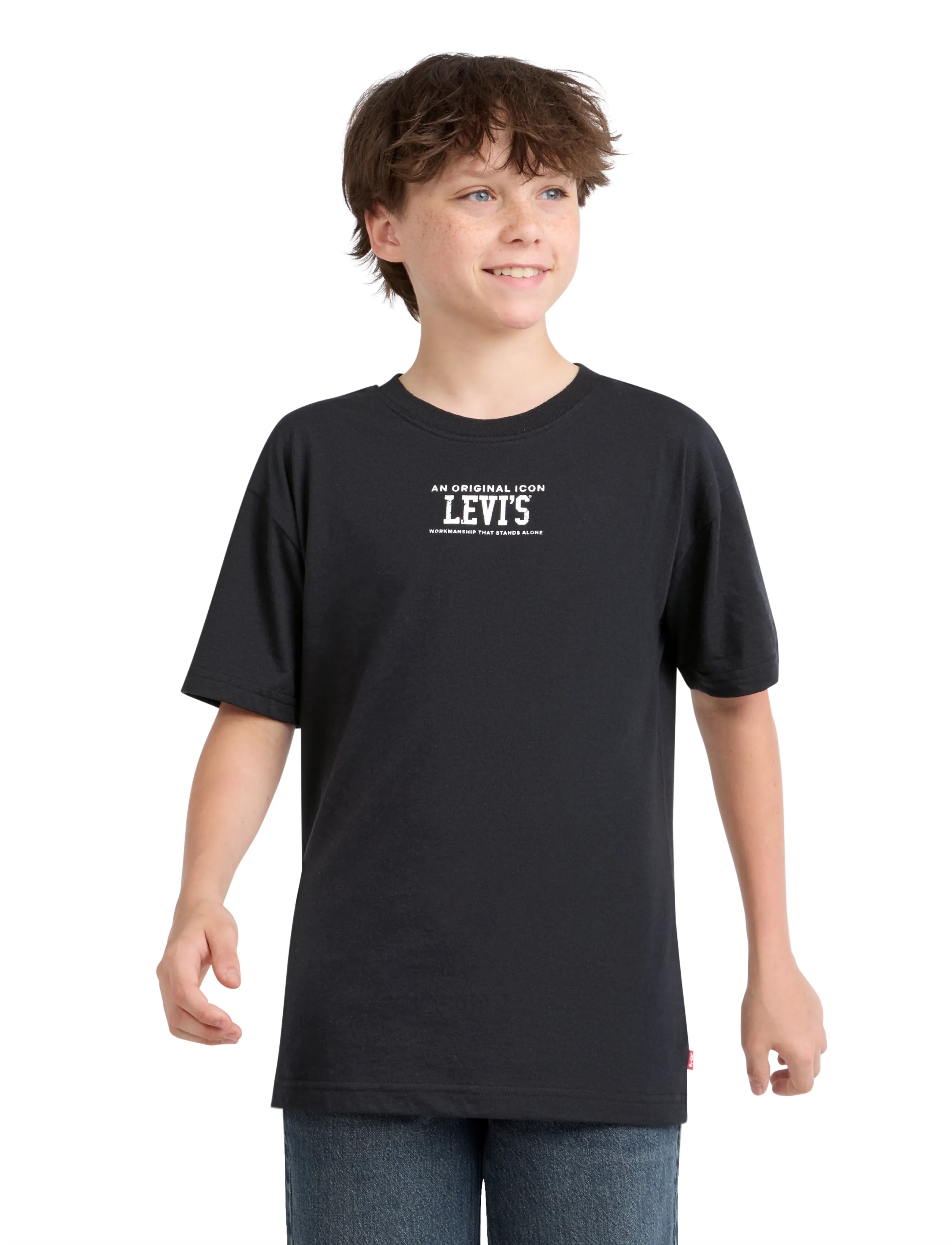 Levi's TE-S/S TEE - T-särgid - JET BLACK / black