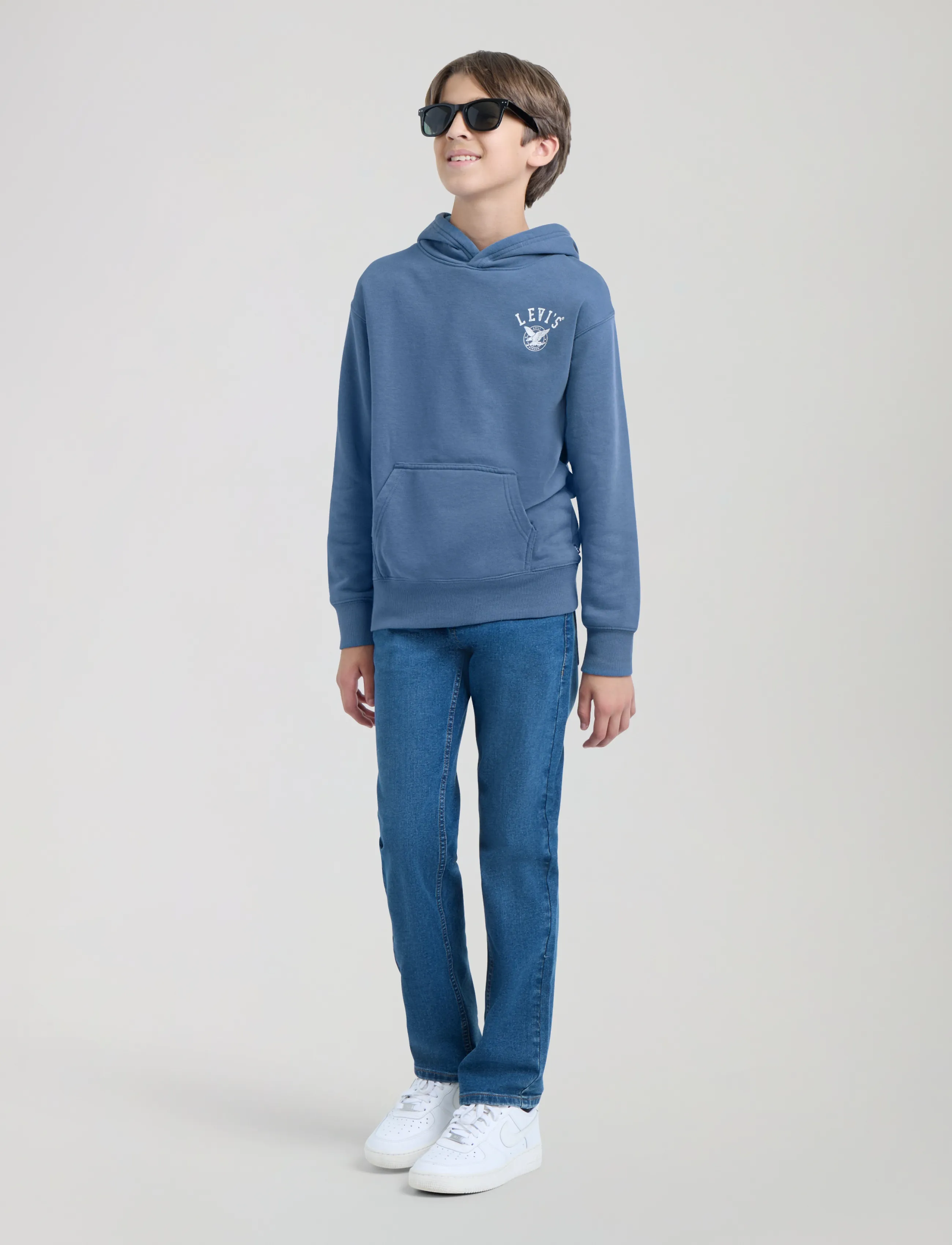 Levi's - PO-PULL-OVER HOODY - hættetrøjer - moonlight blue - 4