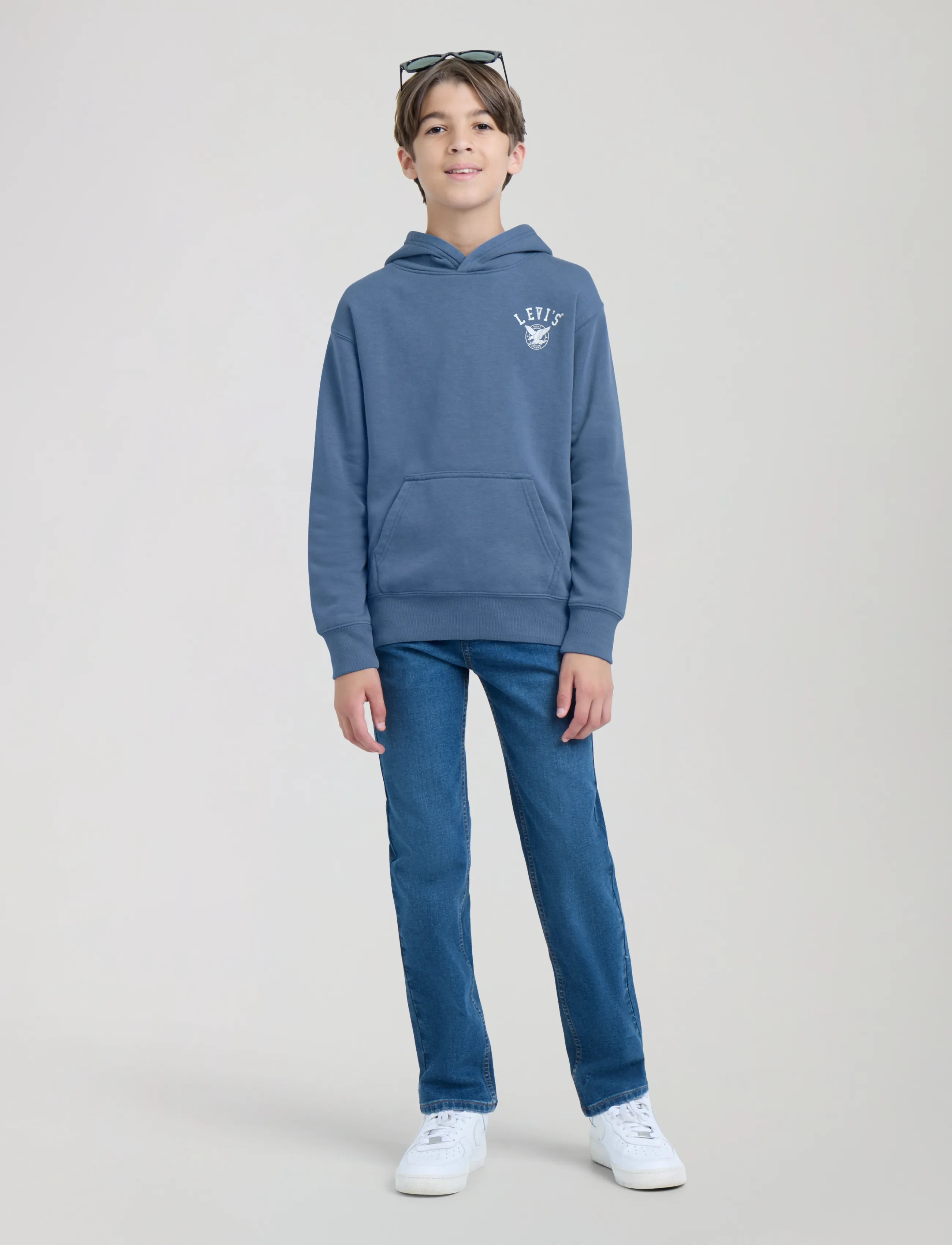 Levi's - PO-PULL-OVER HOODY - hættetrøjer - moonlight blue - 5