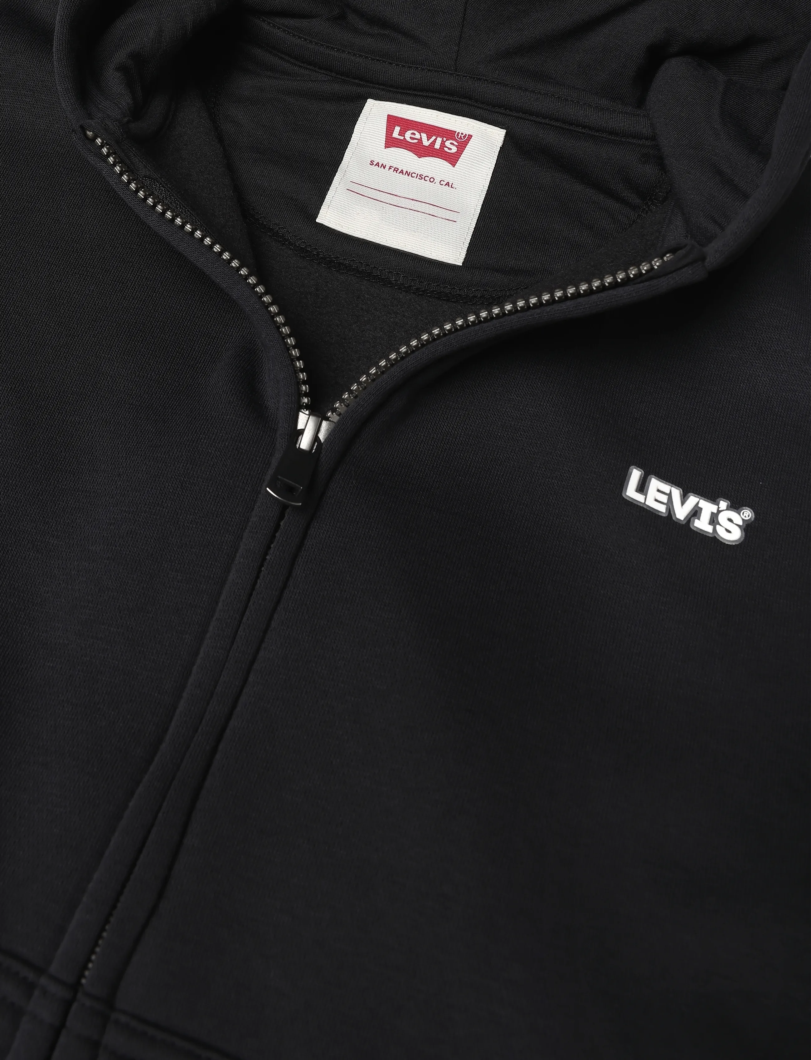 Levi's - ZH-FULL ZIP HOODY - kapuutsiga pusad - jet black - 2