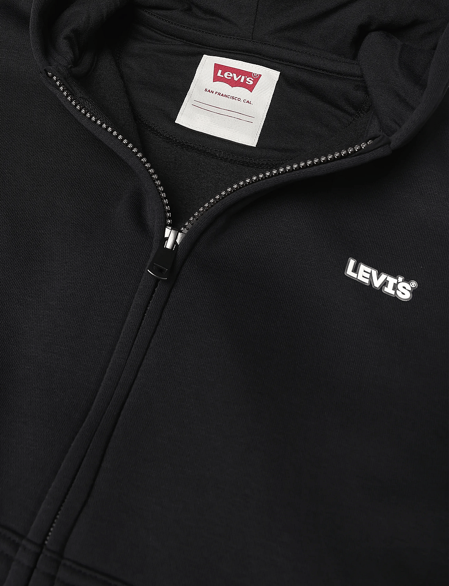 Levi's - ZH-FULL ZIP HOODY - kapuutsiga pusad - jet black - 2