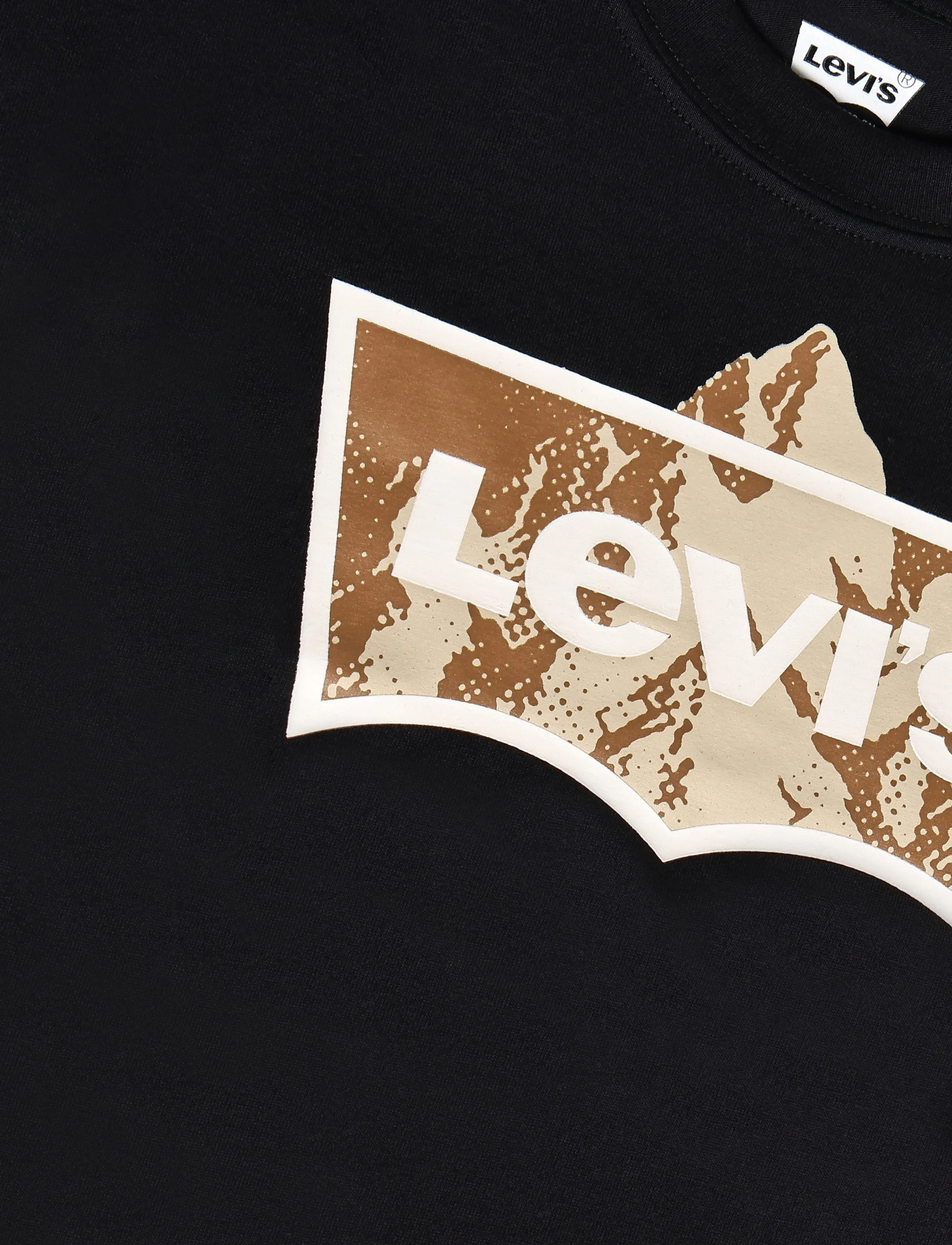 Levi's - TE-S/S TEE - kortærmede t-shirts - jet black - 2
