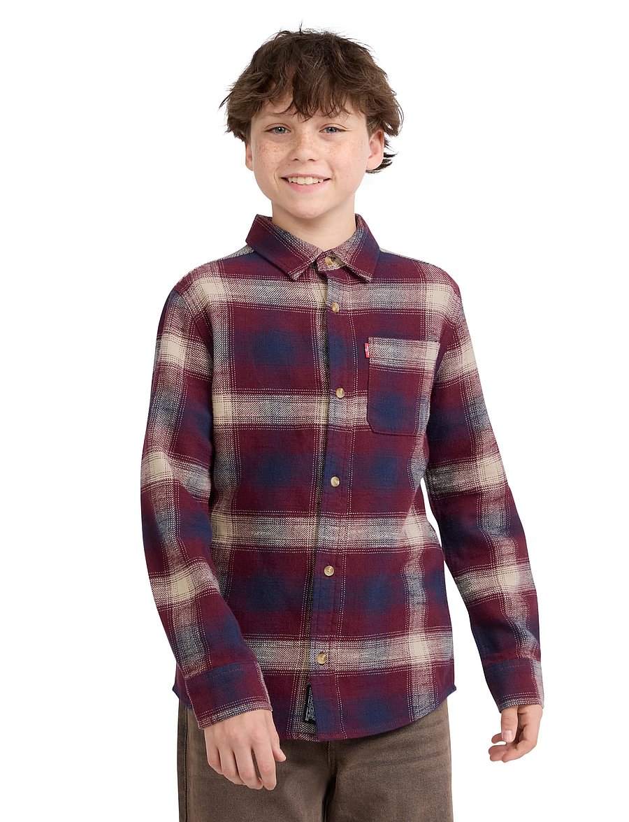 Levi's - LW-L/S WOVEN TOP - pikkade varrukatega särgid - tawny port - 0