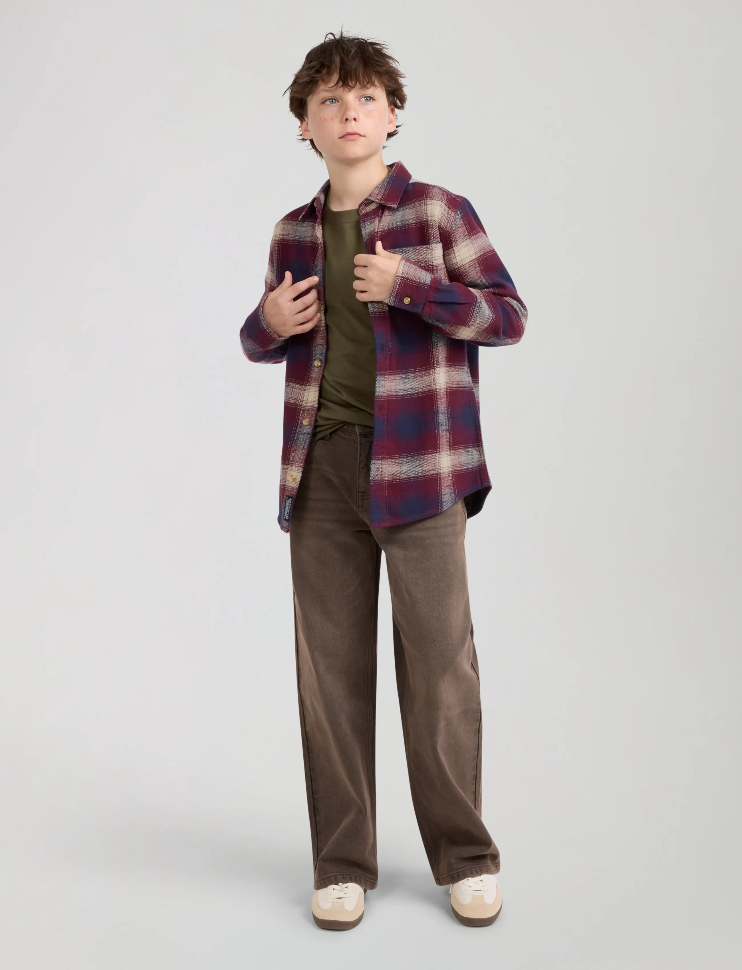 Levi's - LW-L/S WOVEN TOP - pikkade varrukatega särgid - tawny port - 4