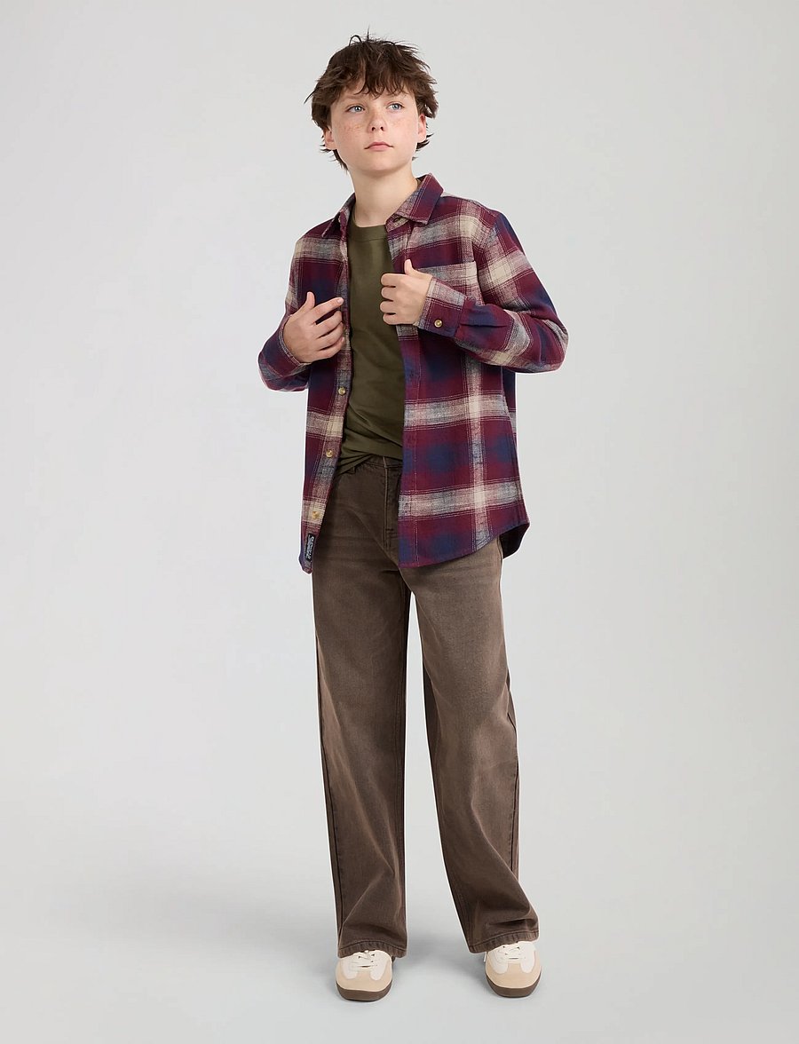 Levi's - LW-L/S WOVEN TOP - pikkade varrukatega särgid - tawny port - 4