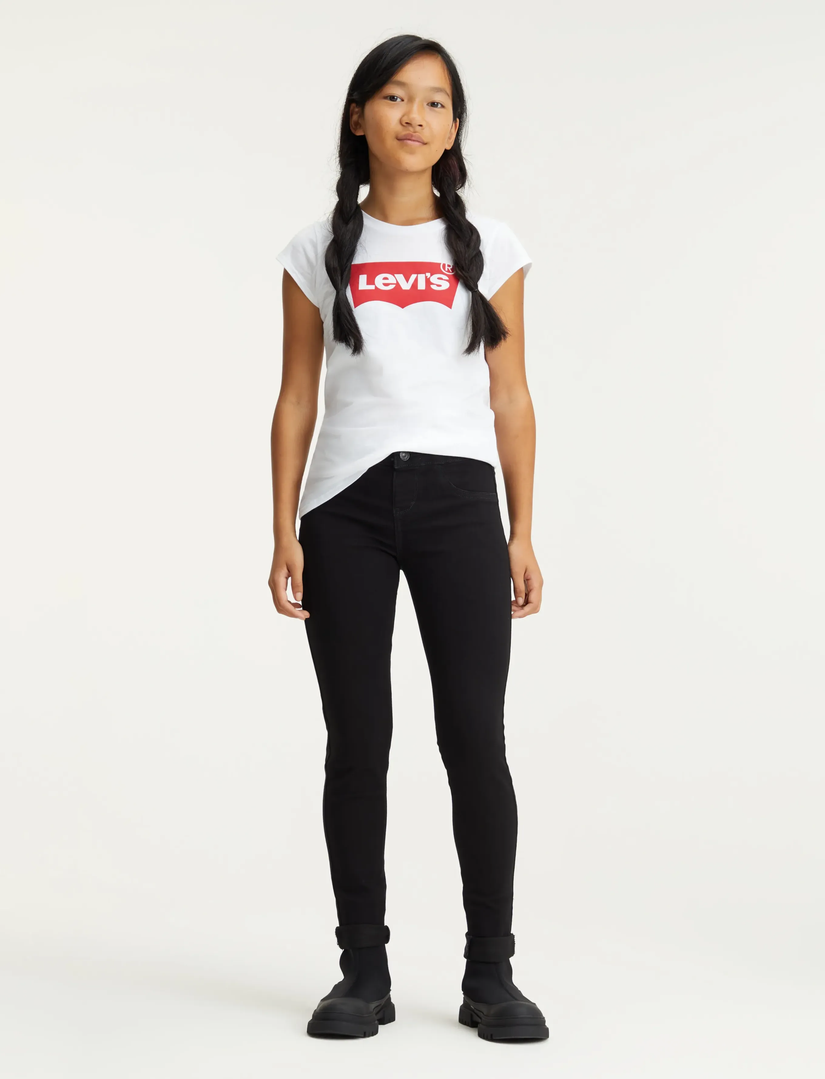 Levi's Pull On Jeggings, Børn, Pull On Jeggings, Sort, Str: 140