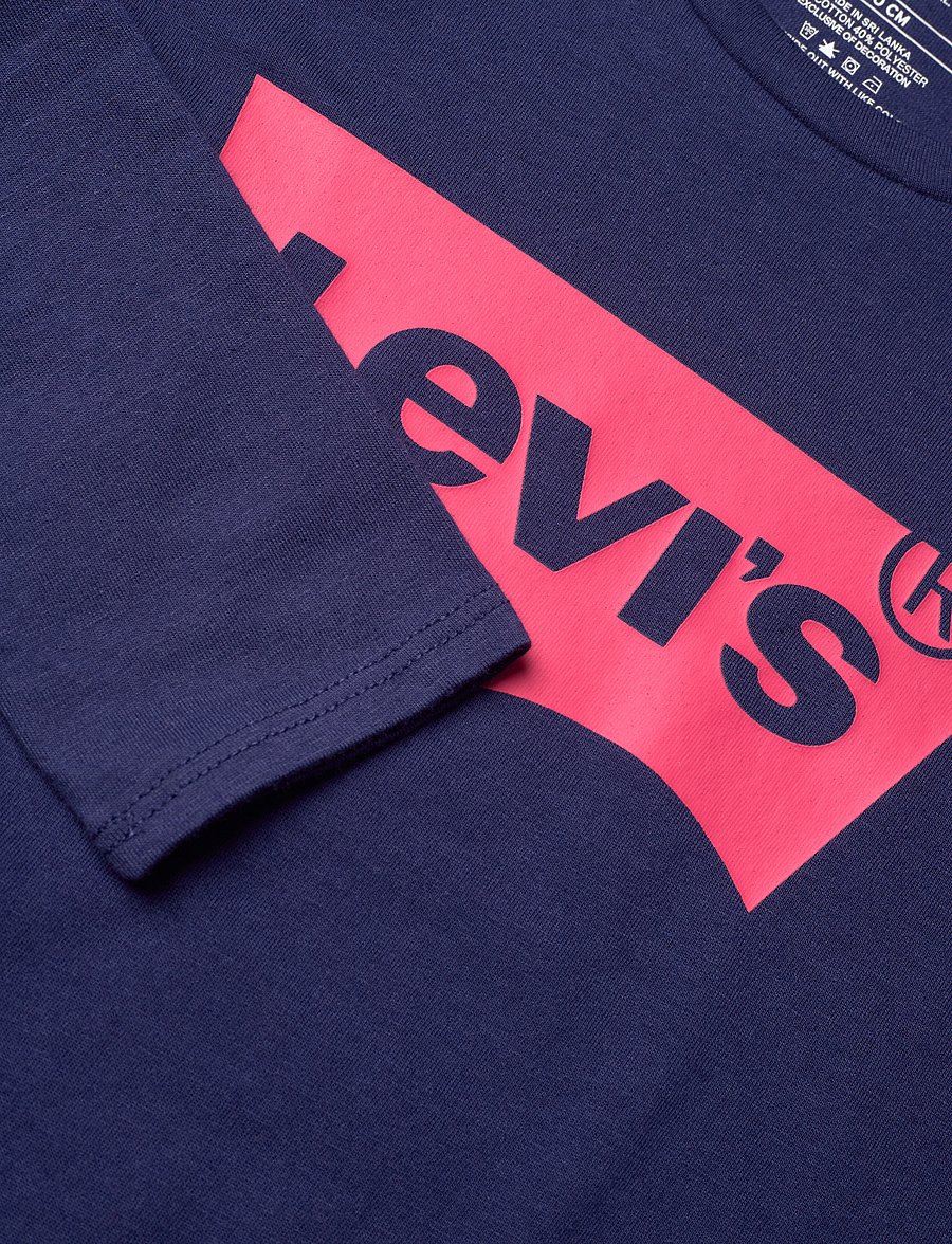 Levi's - L/S BATWING TEE - långärmade t-shirts - blue - 2