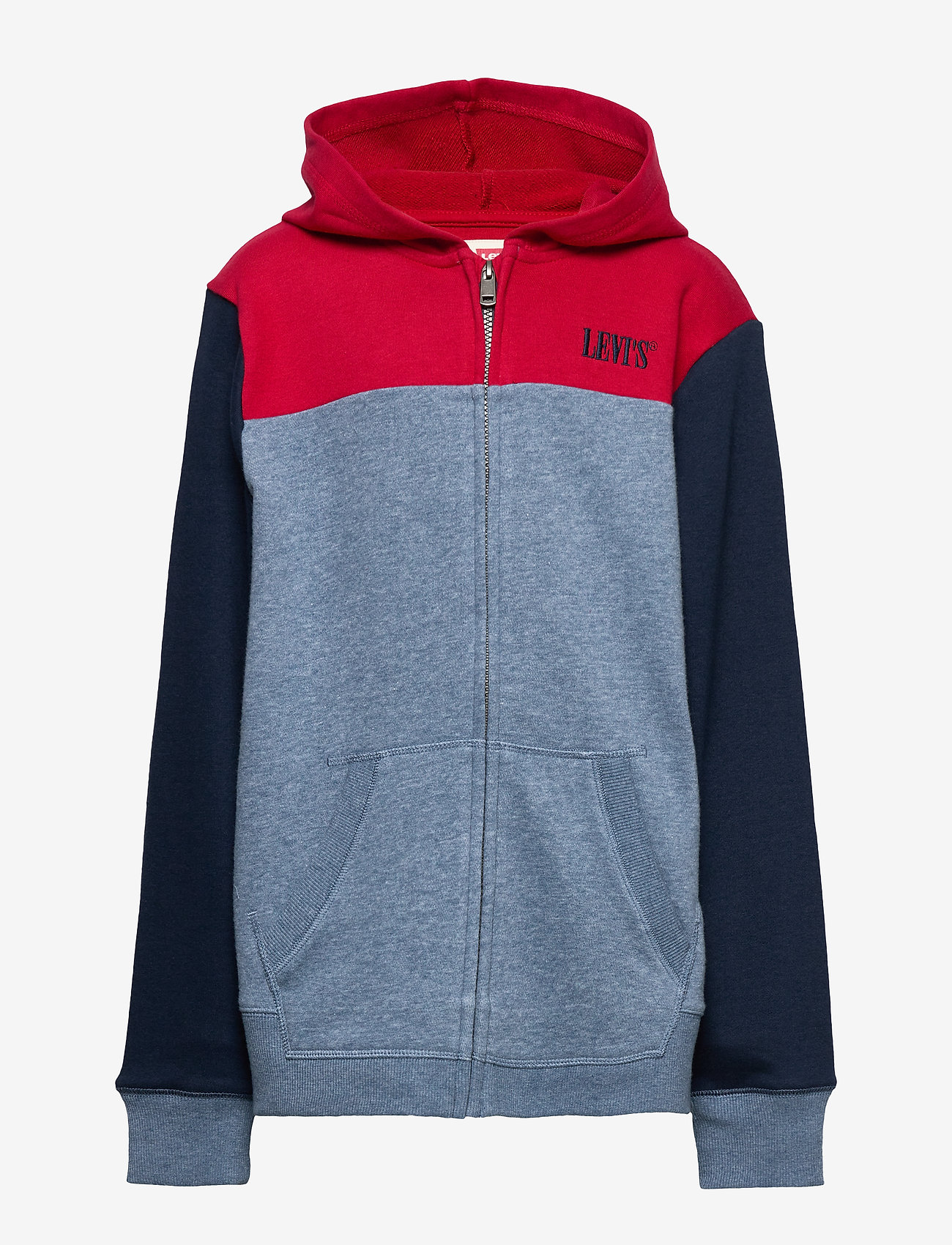 Levi's - COLOR BLOCKED ZIP HOODIE - chili pepper - 0