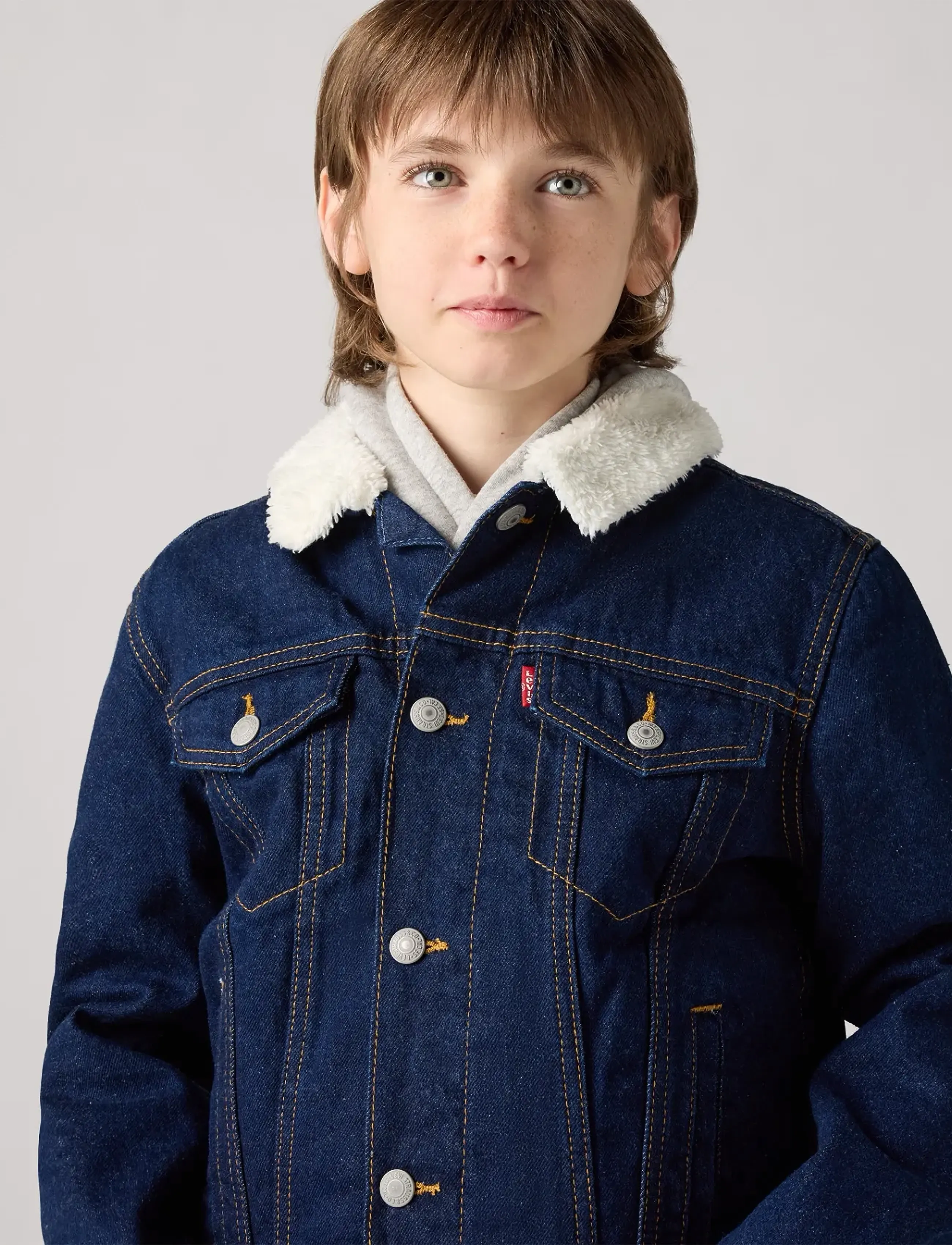 Levi's - Levi's® Sherpa Trucker Jacket - džinsiniai švarkeliai - blue - 4