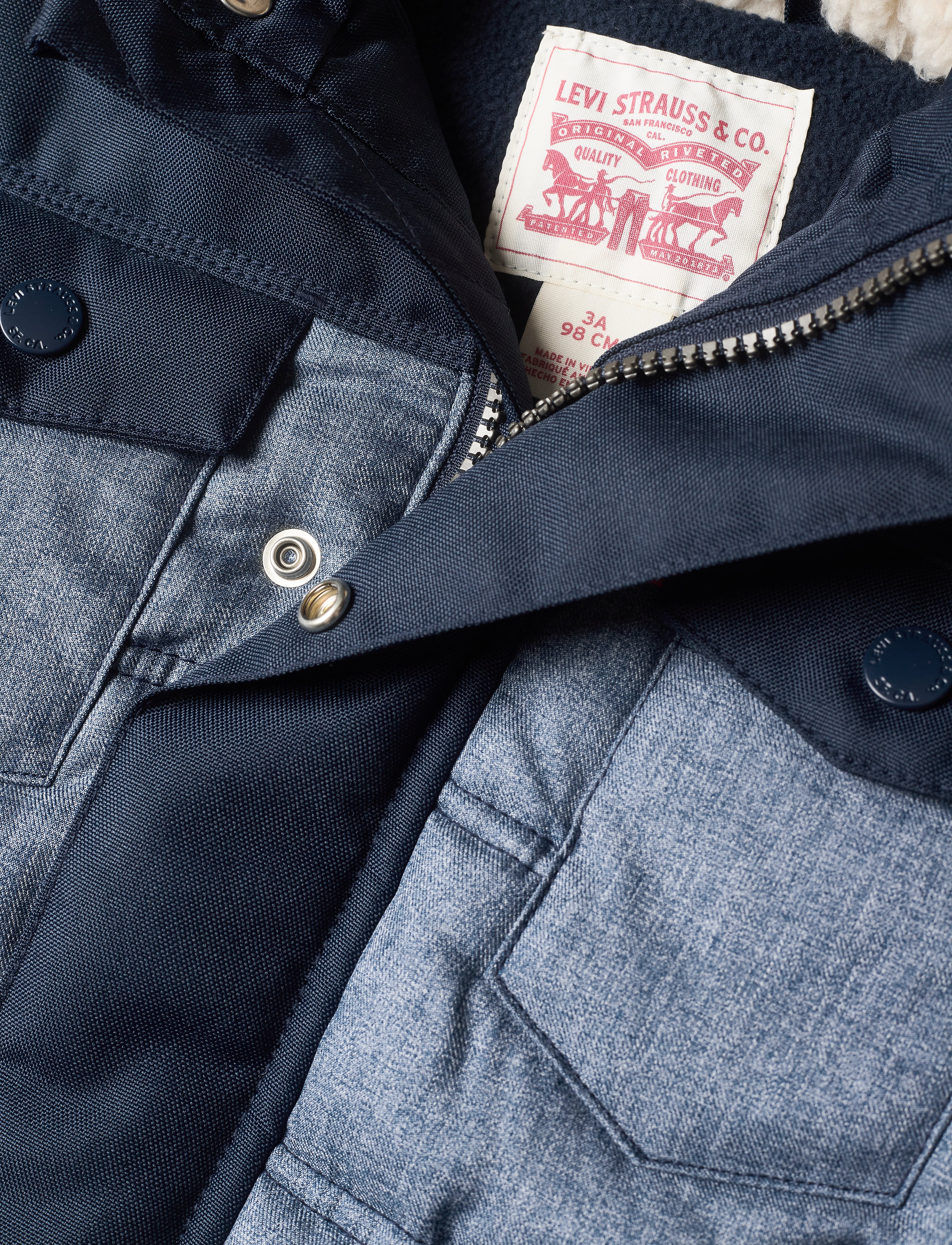 Levi's - LVB QUILTED TRUCKER JACKET - dress blue - 2