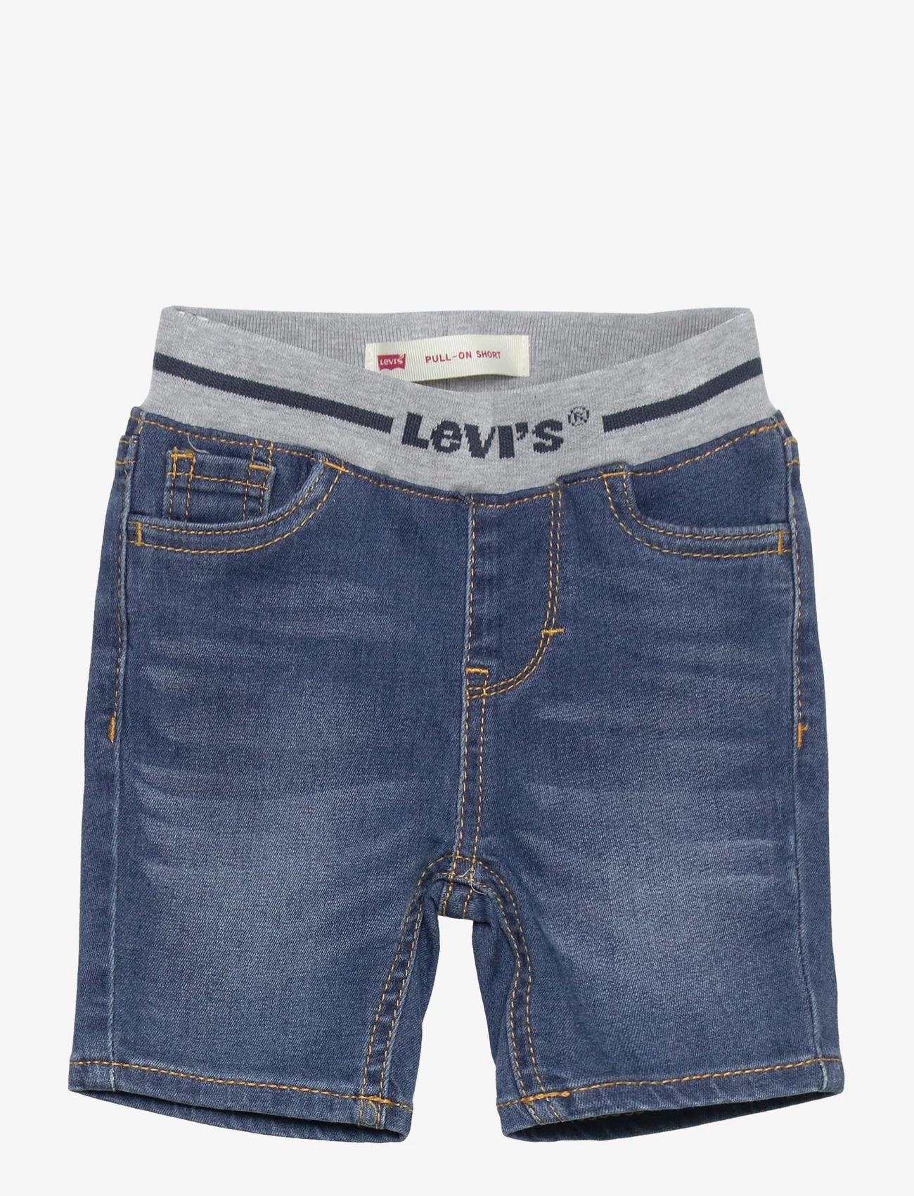 Levi's - Levi's® Pull On Ribbed Shorts - farkkushortsit - blue - 0