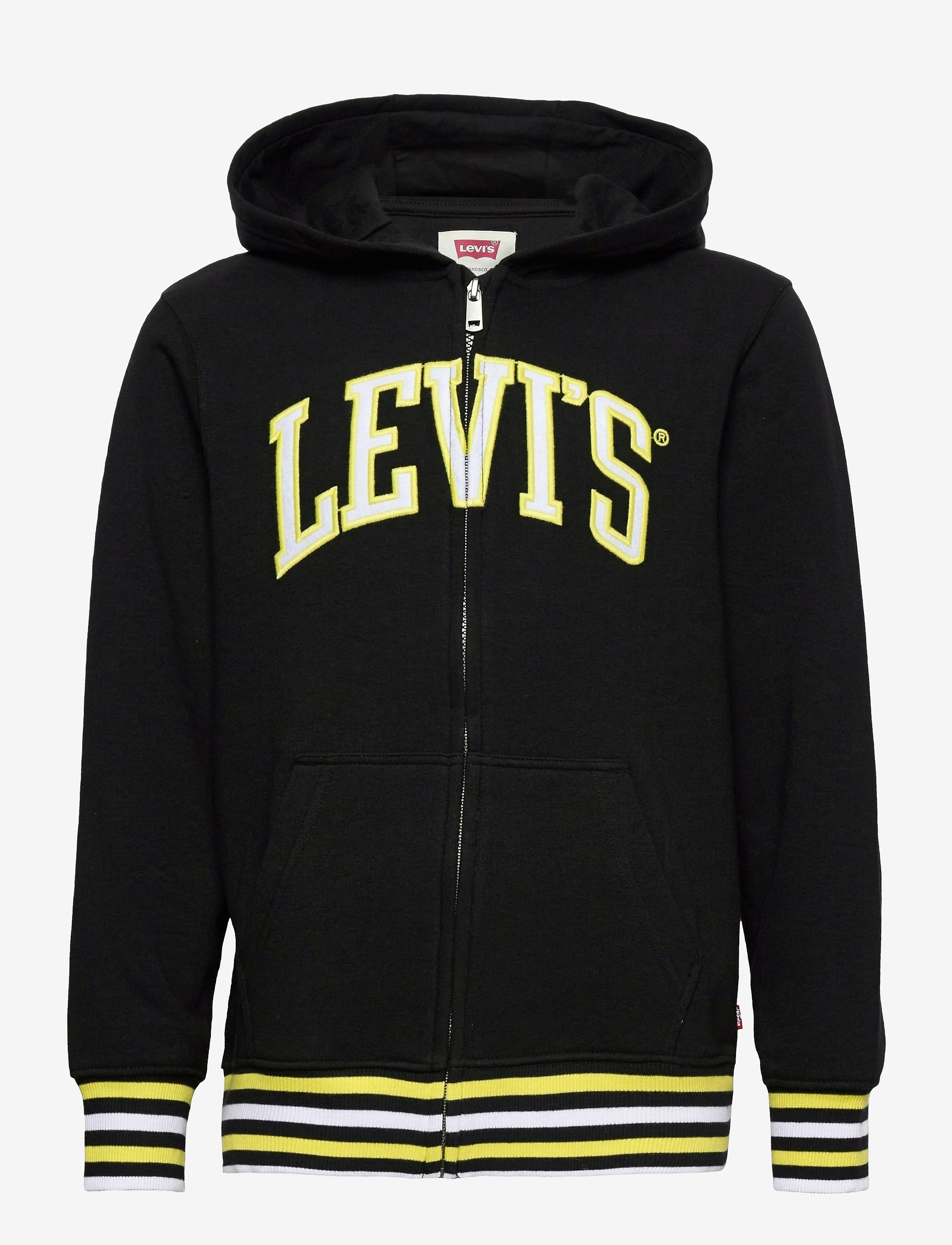 Levi's - LVB STRIPED RIB FULL ZIP HOOD - black - 0