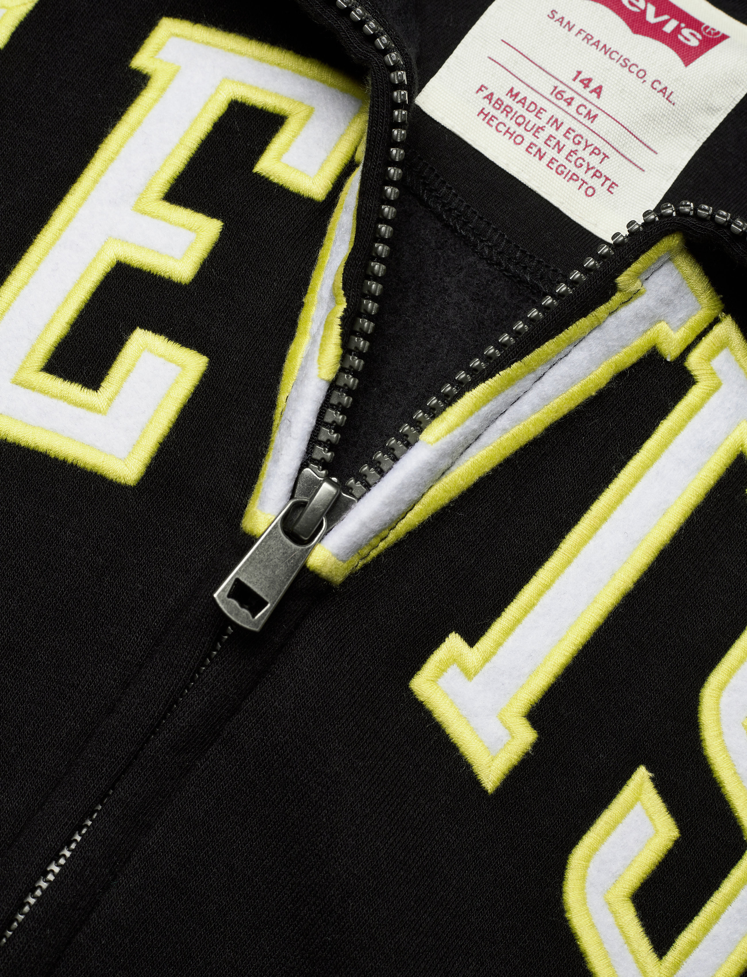Levi's - LVB STRIPED RIB FULL ZIP HOOD - black - 2
