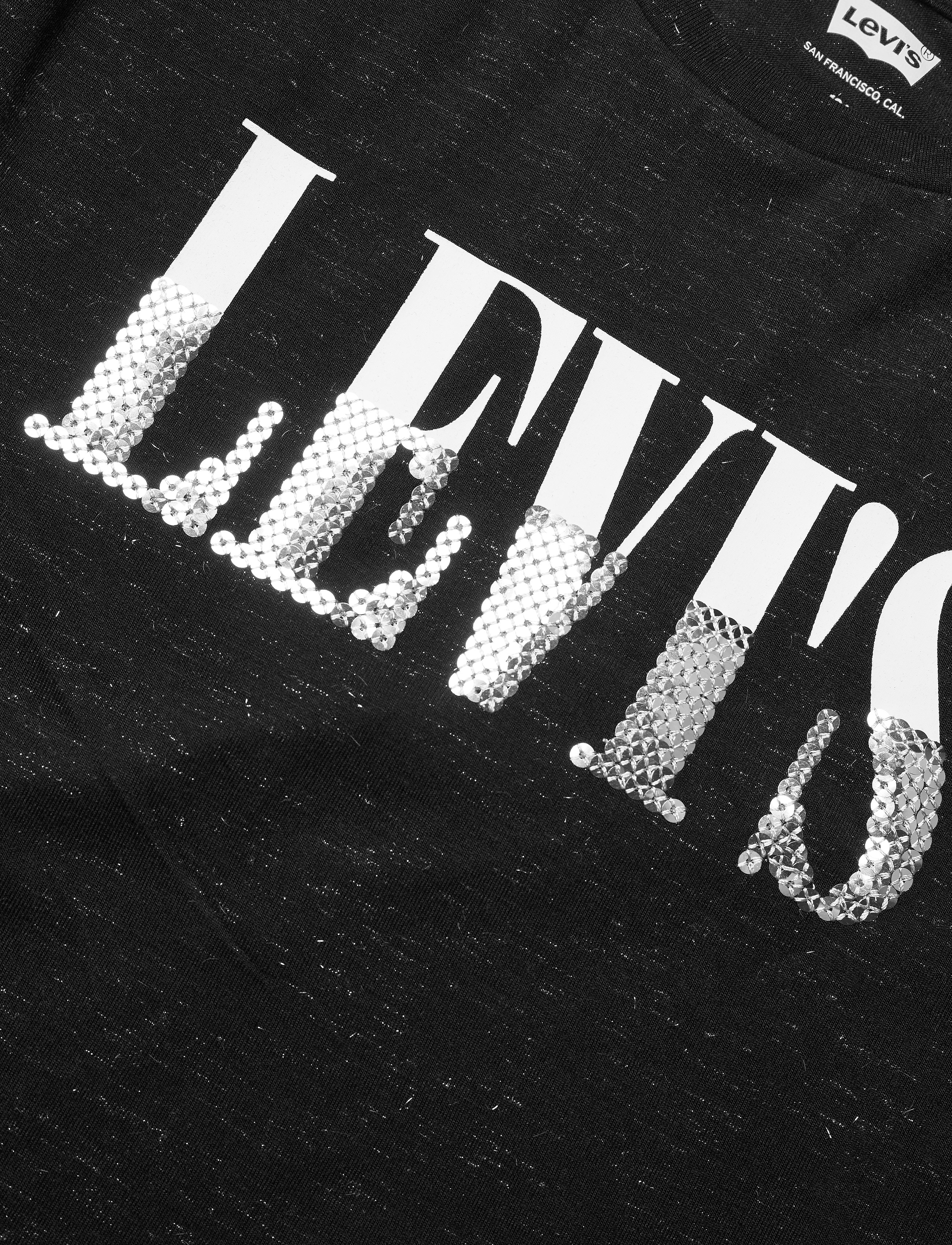 Levi's - LVG LOGO SPARKLE TEE SHIRT - black - 2