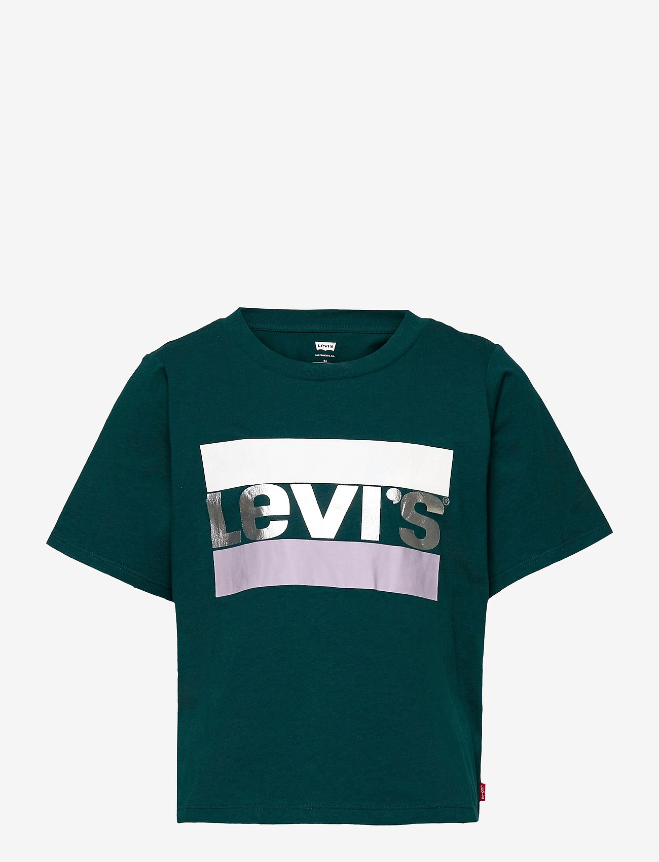 Levi's - LVG SS HIGH RISE TEE SHIRT - kortærmede t-shirts - deep teal - 0
