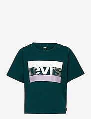 Levi's - LVG SS HIGH RISE TEE SHIRT - kortärmade t-shirts - deep teal - 0